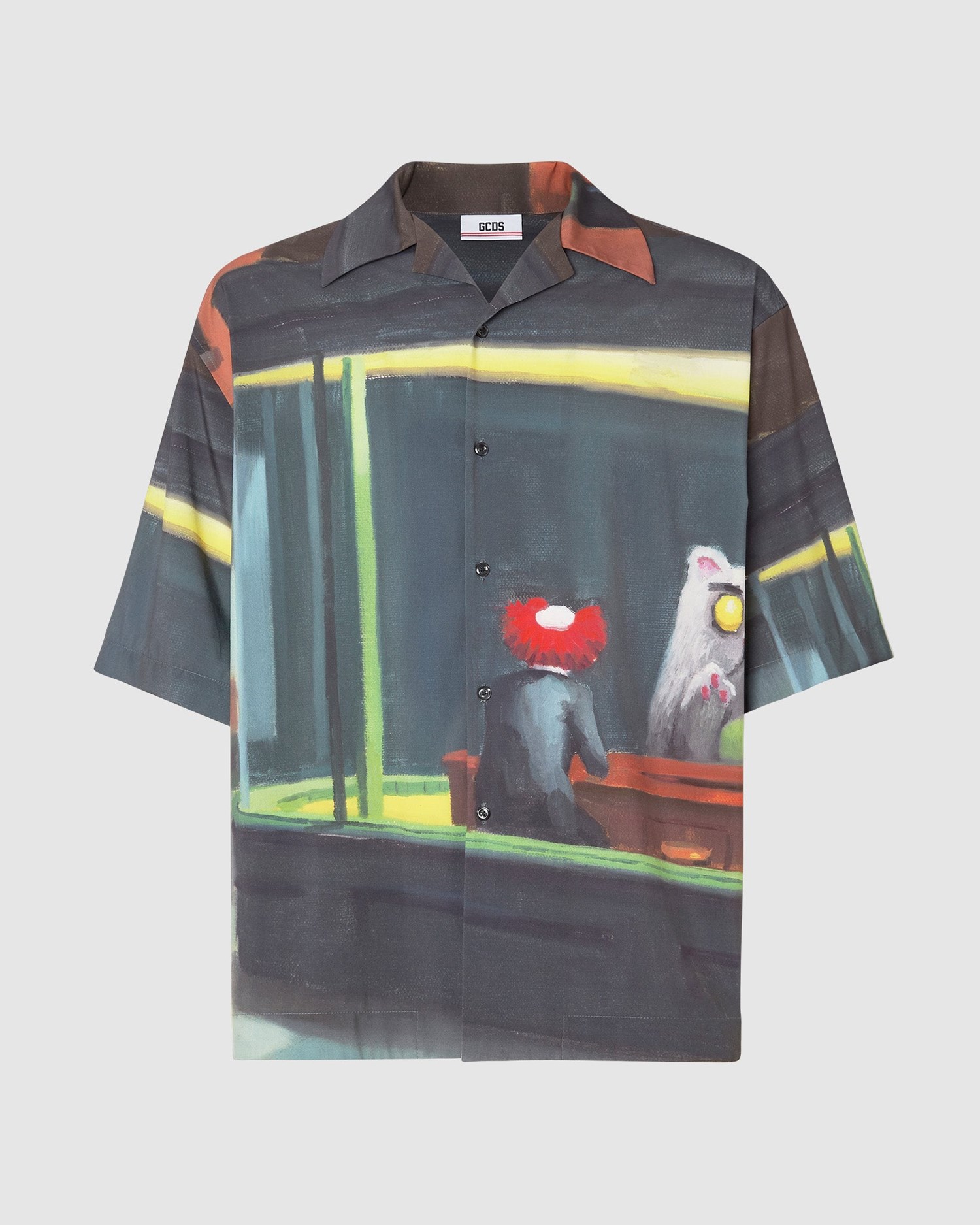 Chemises GCDS Nightmares Printed Bowling Shirt Homme Multicolore | 751304-WEY