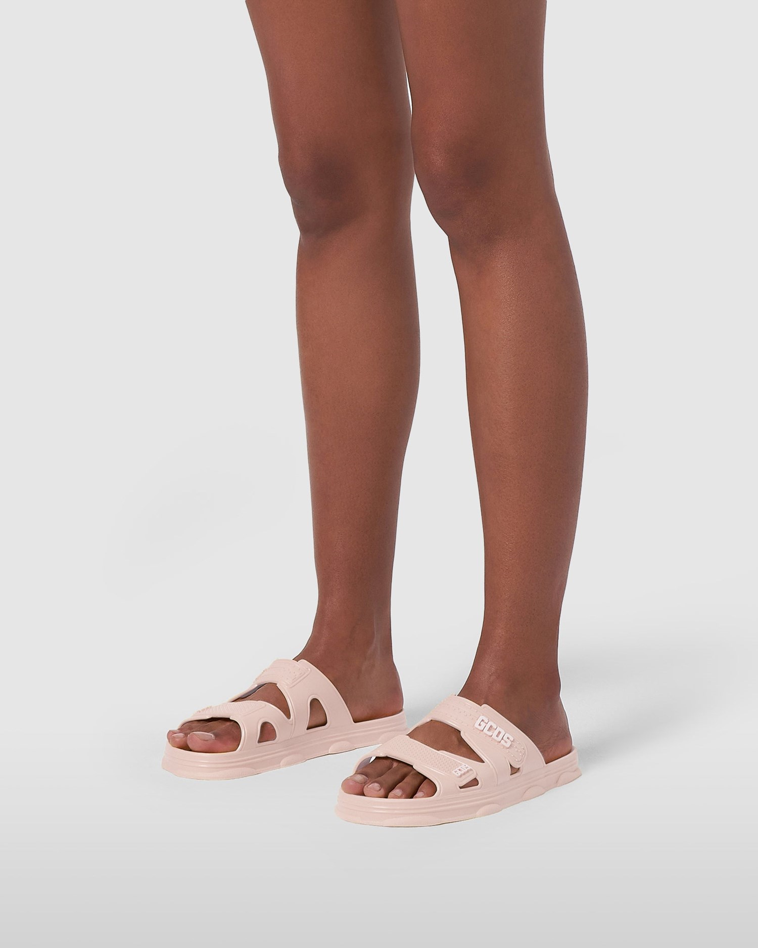Claquette GCDS Rubber Gcds Slides Femme Rose | 425760-NYJ