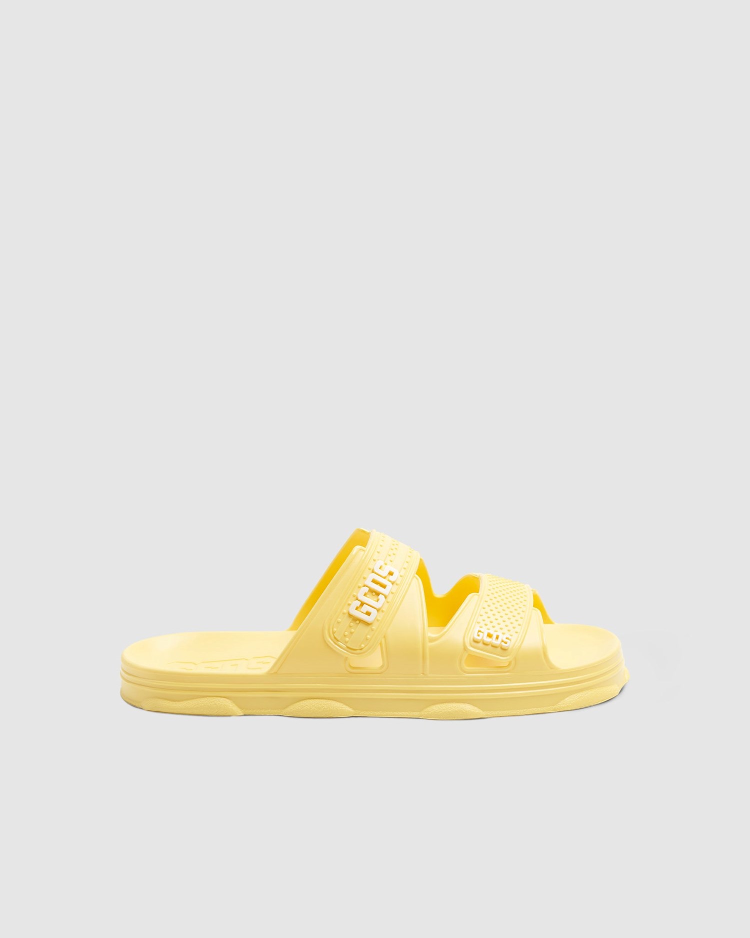 Claquette GCDS Rubber Gcds Slides Femme Jaune | 692510-VUH