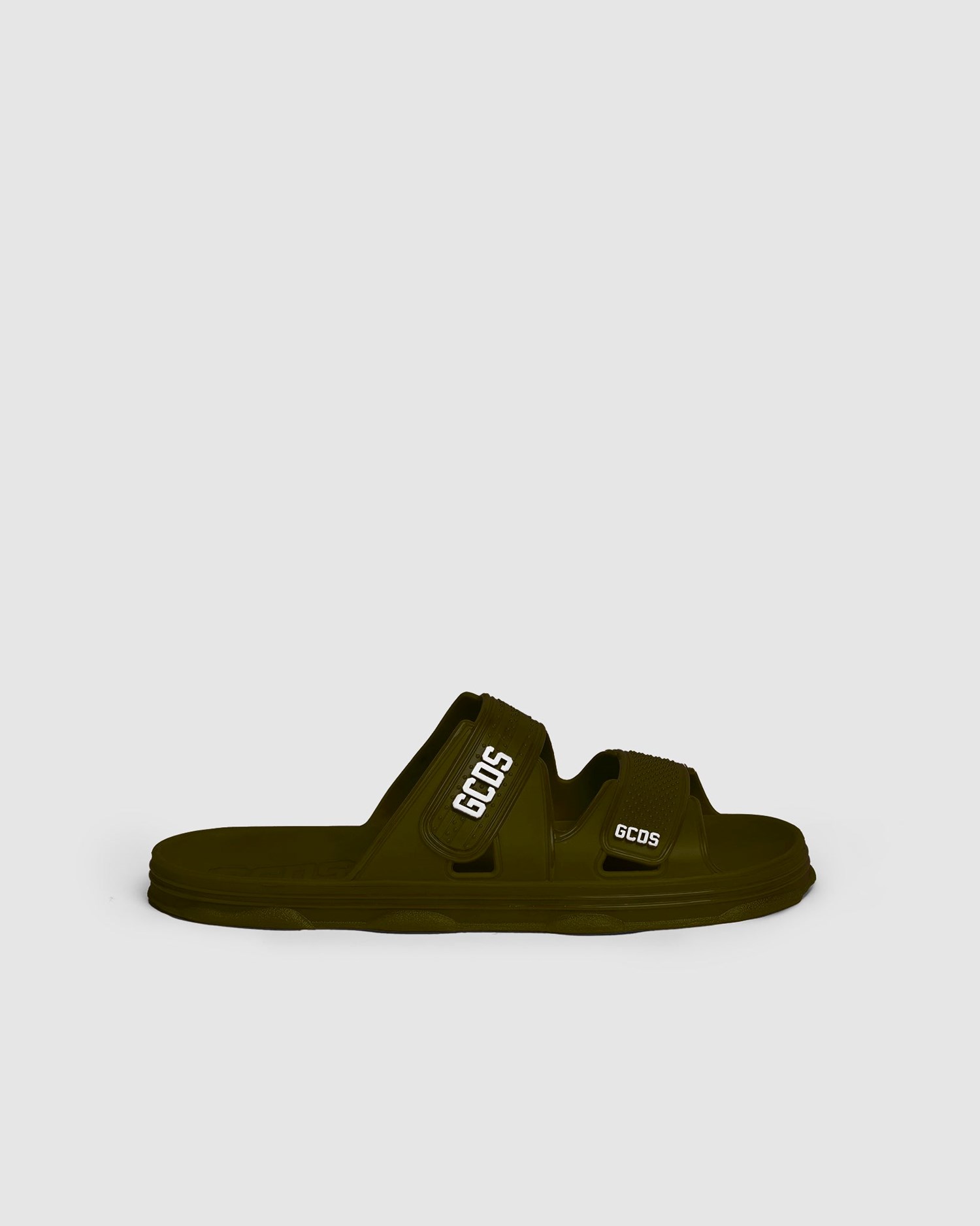 Claquette GCDS Rubber Gcds Slides Homme Vert | 102357-YOZ