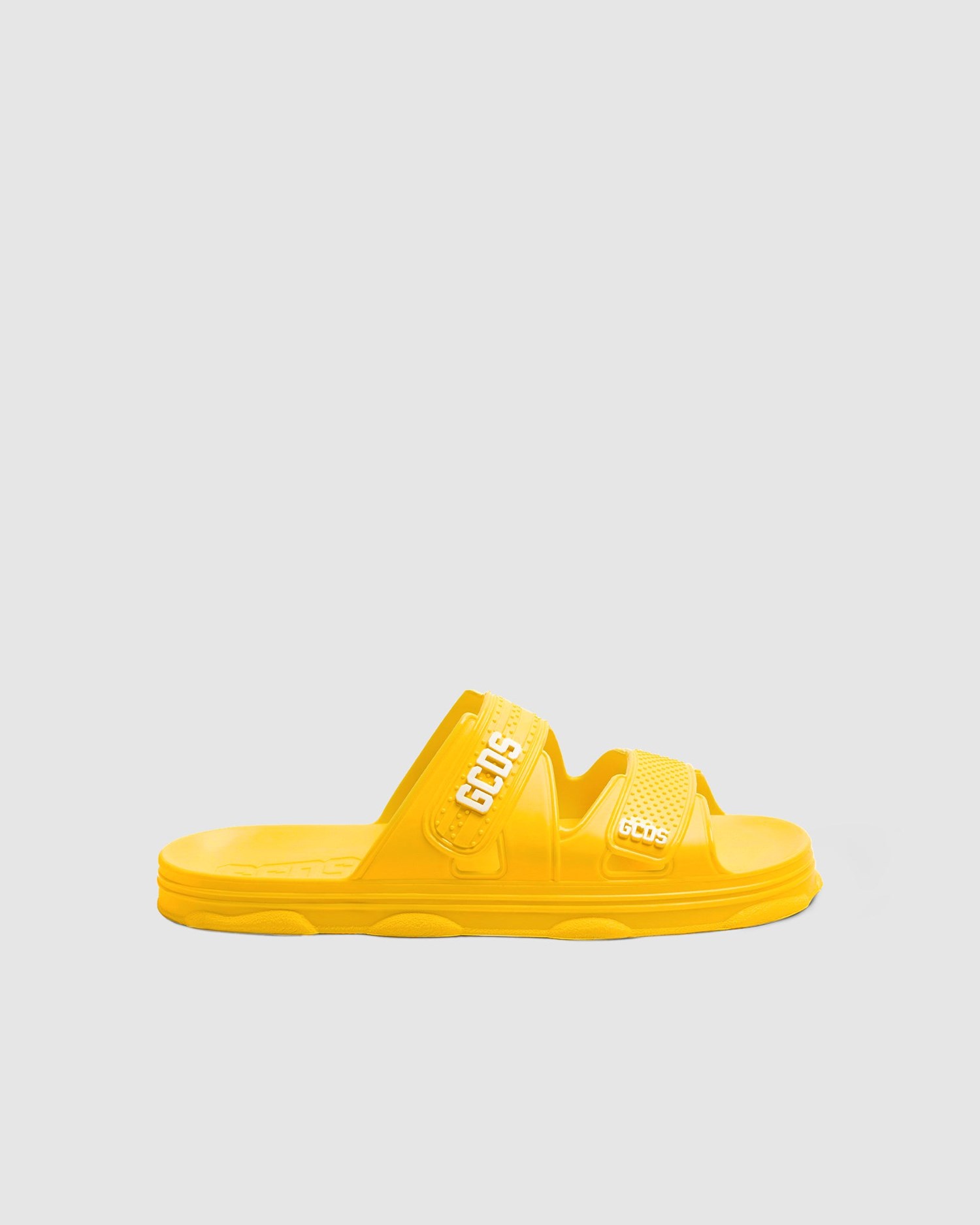 Claquette GCDS Rubber Gcds Slides Homme Jaune | 256407-PFN