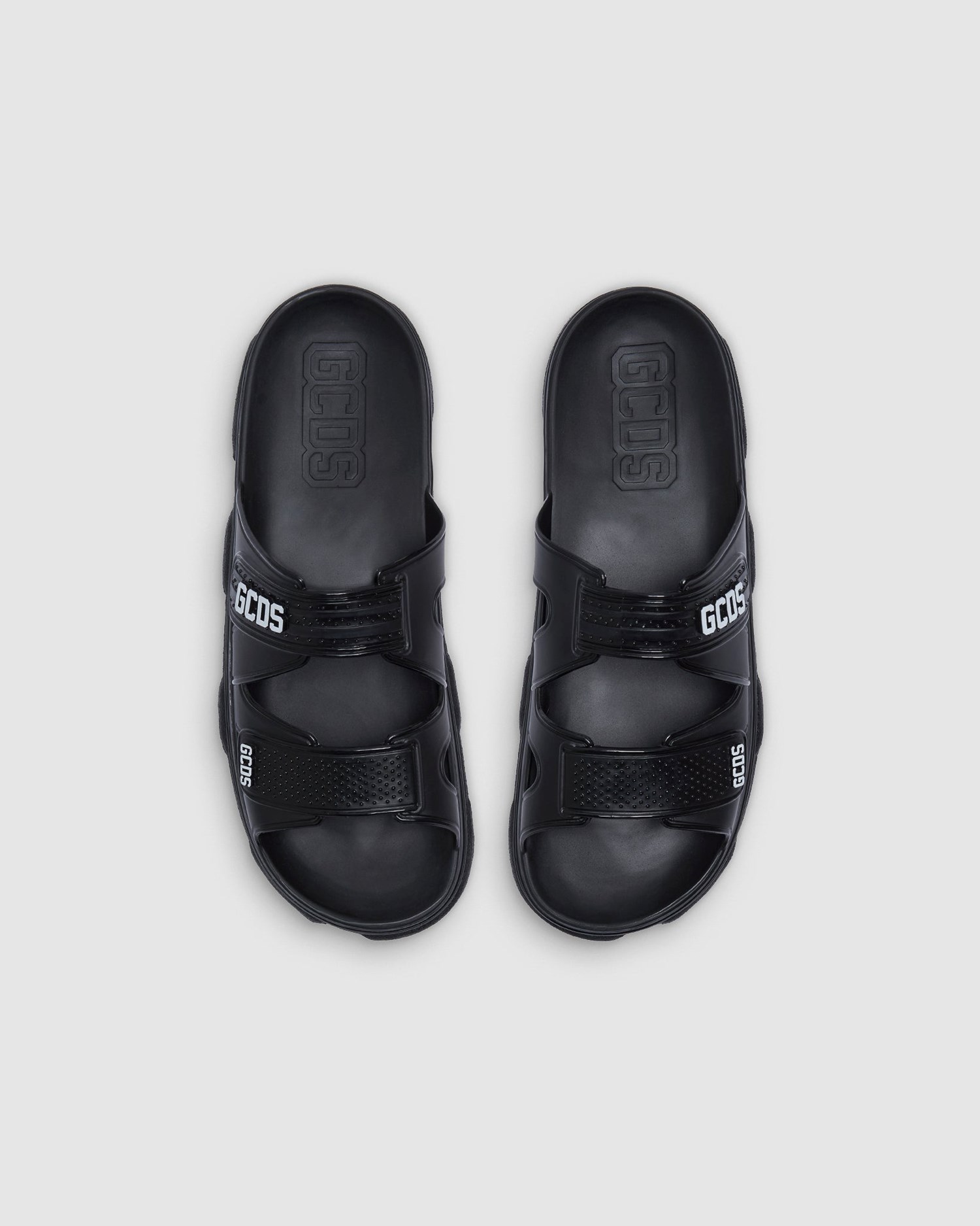 Claquette GCDS Rubber Gcds Slides Homme Noir | 683254-DGK