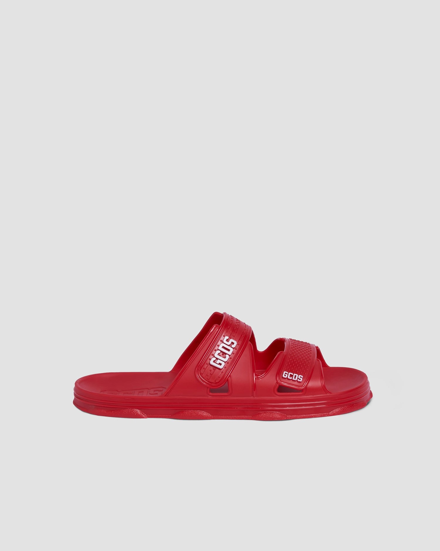 Claquette GCDS Rubber Gcds Slides Homme Rouge | 873159-HQC