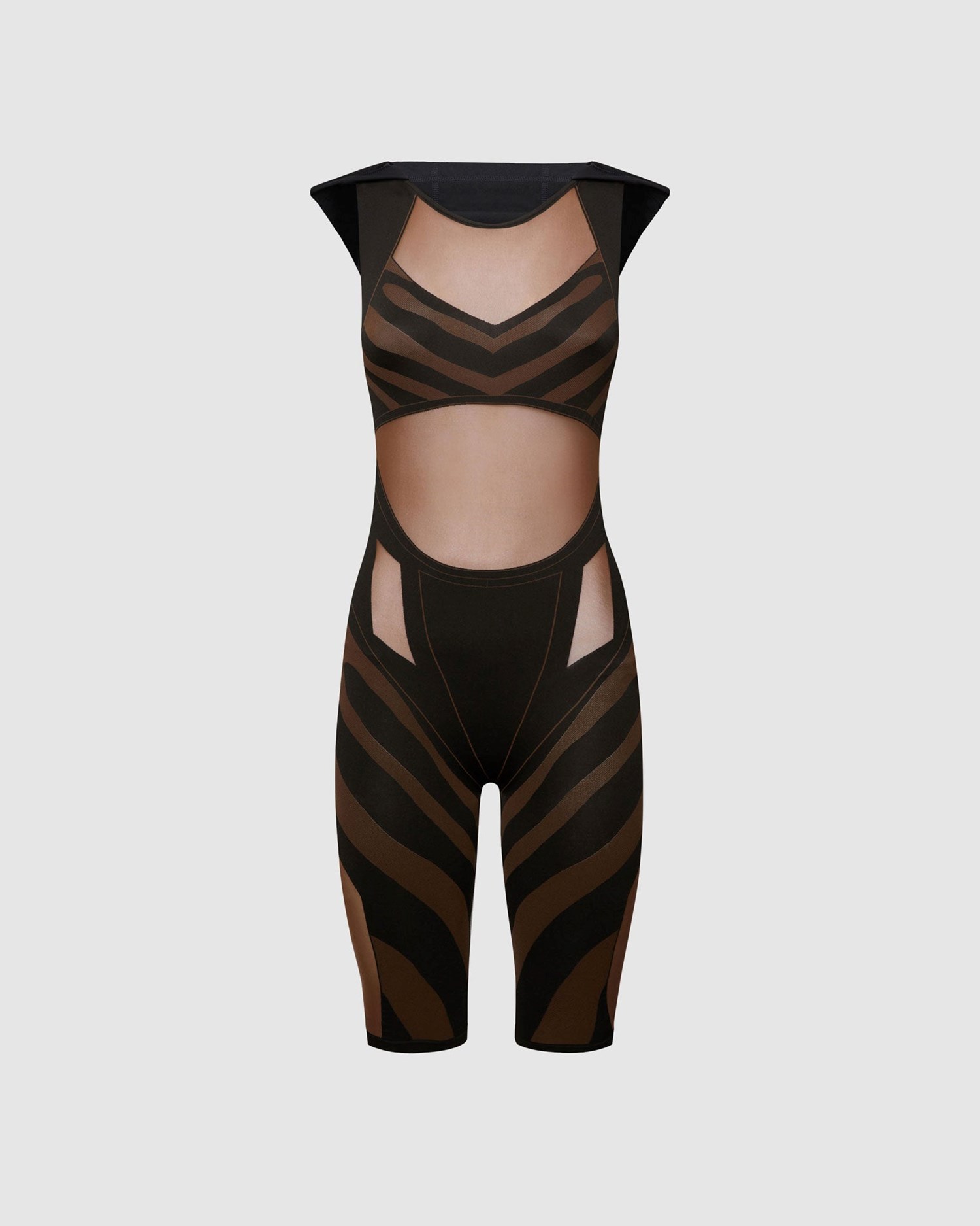 Combinaison GCDS Wolford Animalier Jumpsuit Femme Noir | 456907-RUM