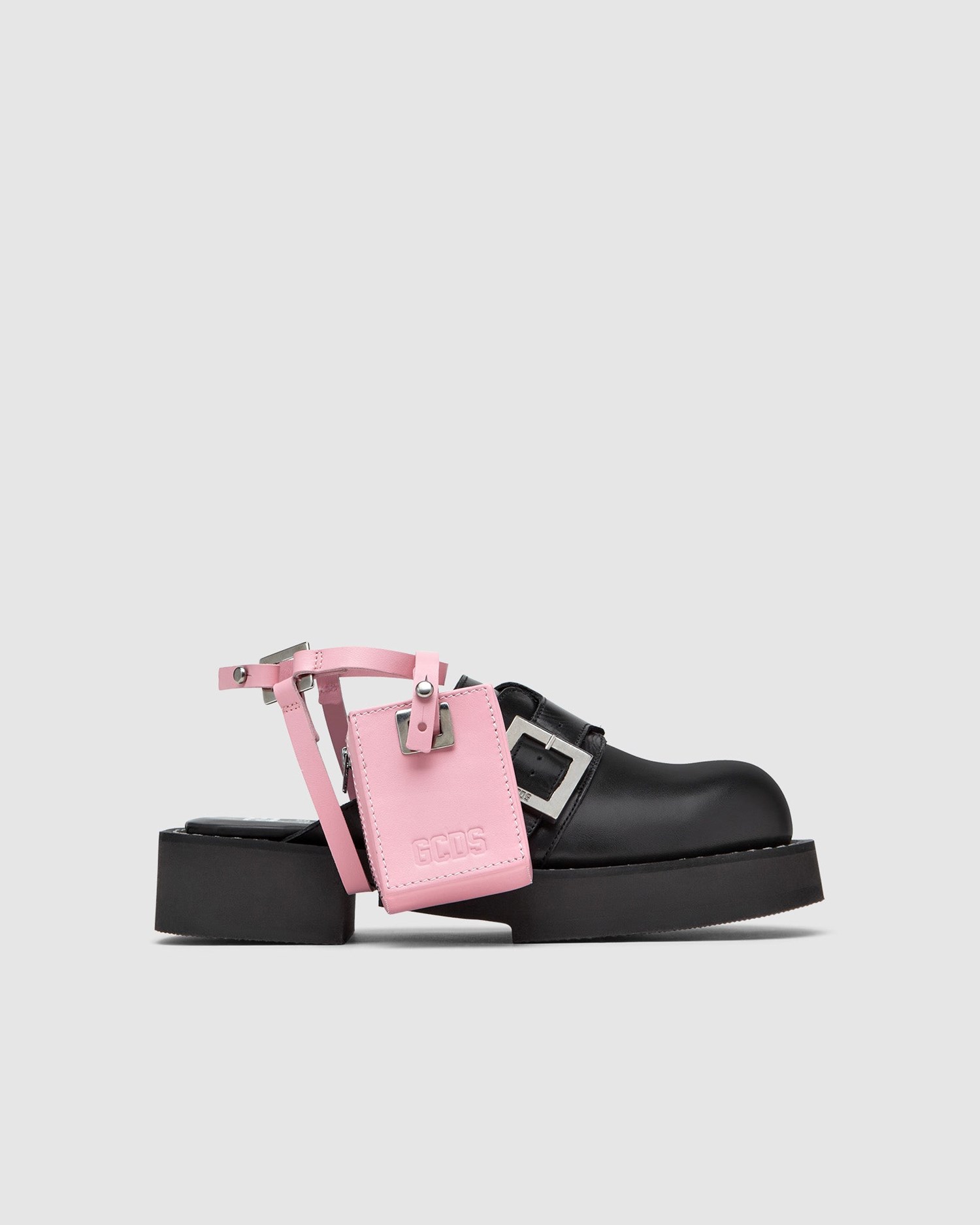 Gadgets GCDS X Clarks Cuir Pocket Gaiter Homme Rose | 208739-FKV