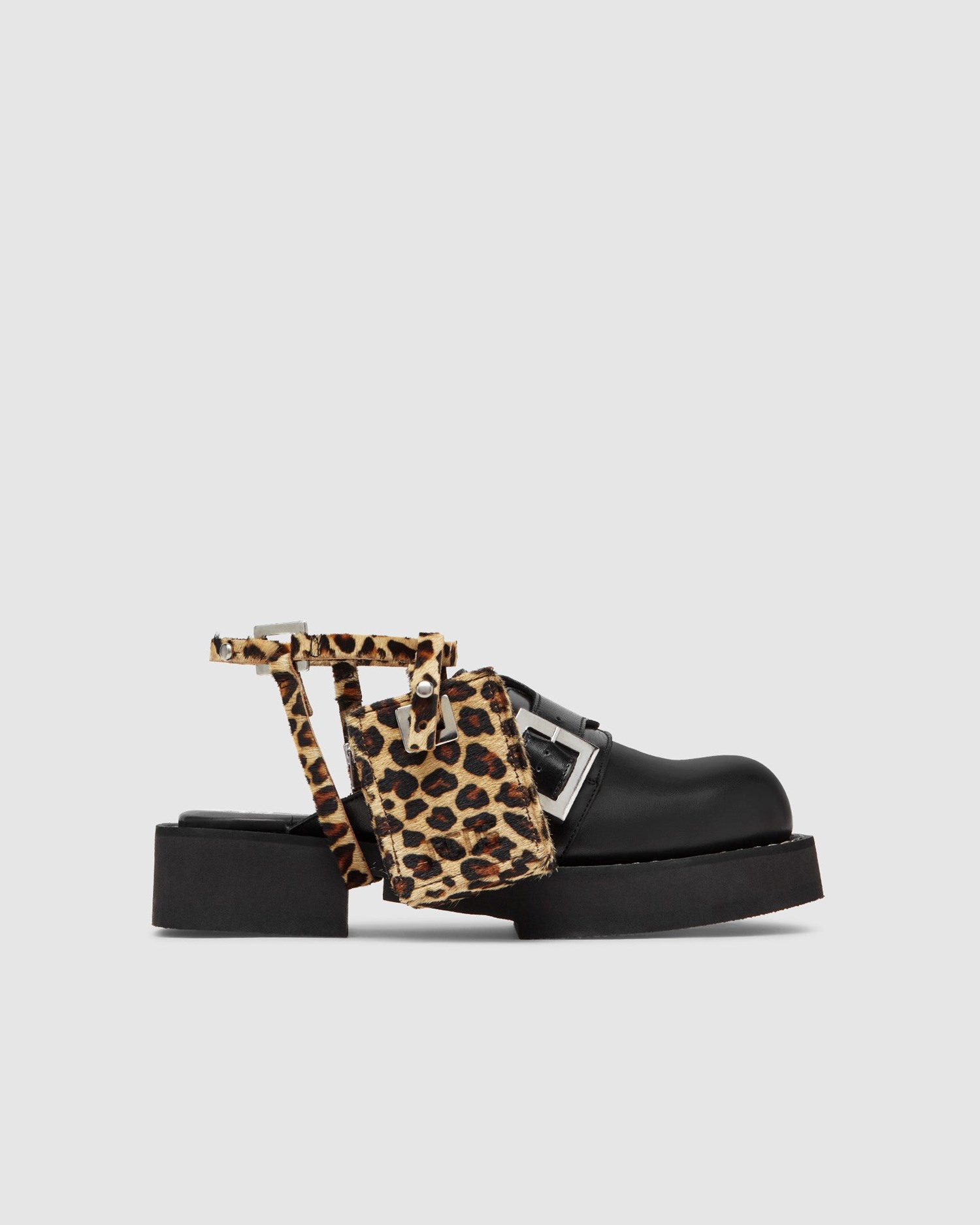 Gadgets GCDS X Clarks Pony Skin Pocket Gaiter Femme Leopard | 162708-OJD