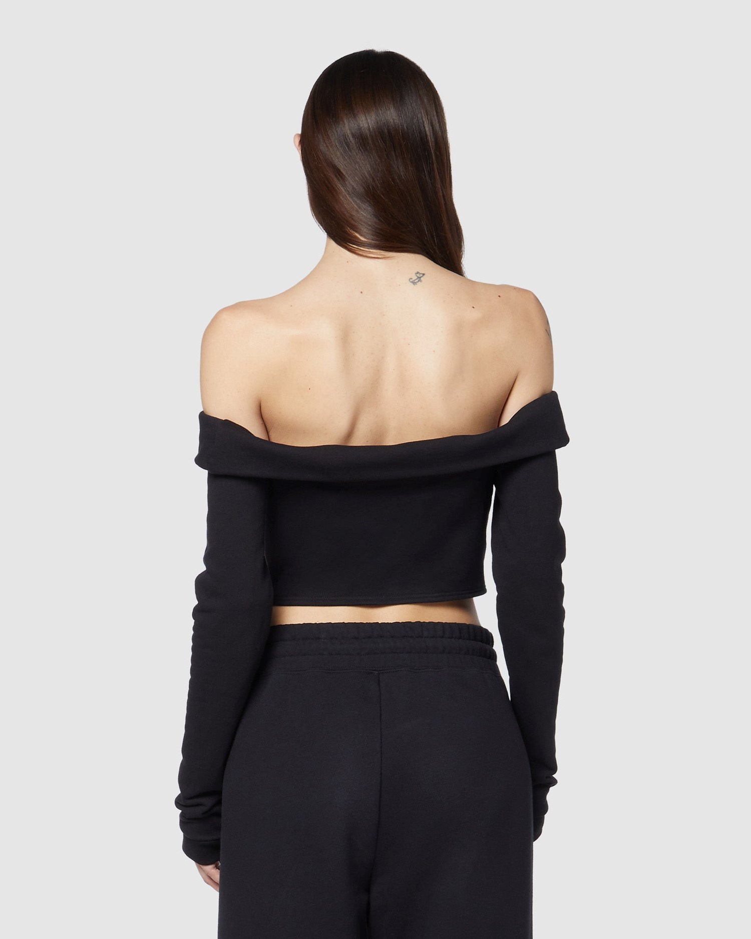 Hauts GCDS Jersey Long Sleeves Top Femme Noir | 876950-UKG