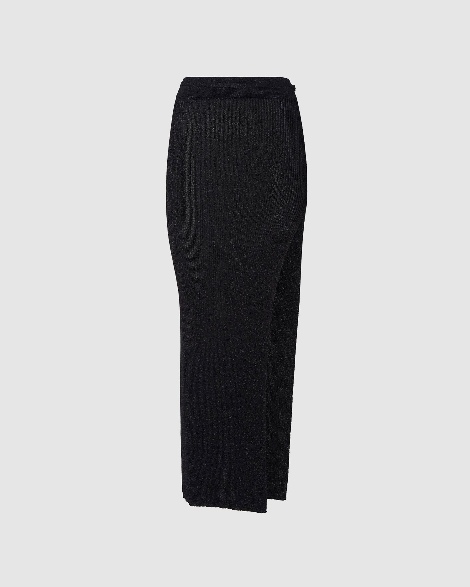 Jupe GCDS Lurex Long Skirt Femme Noir | 413059-ZWB