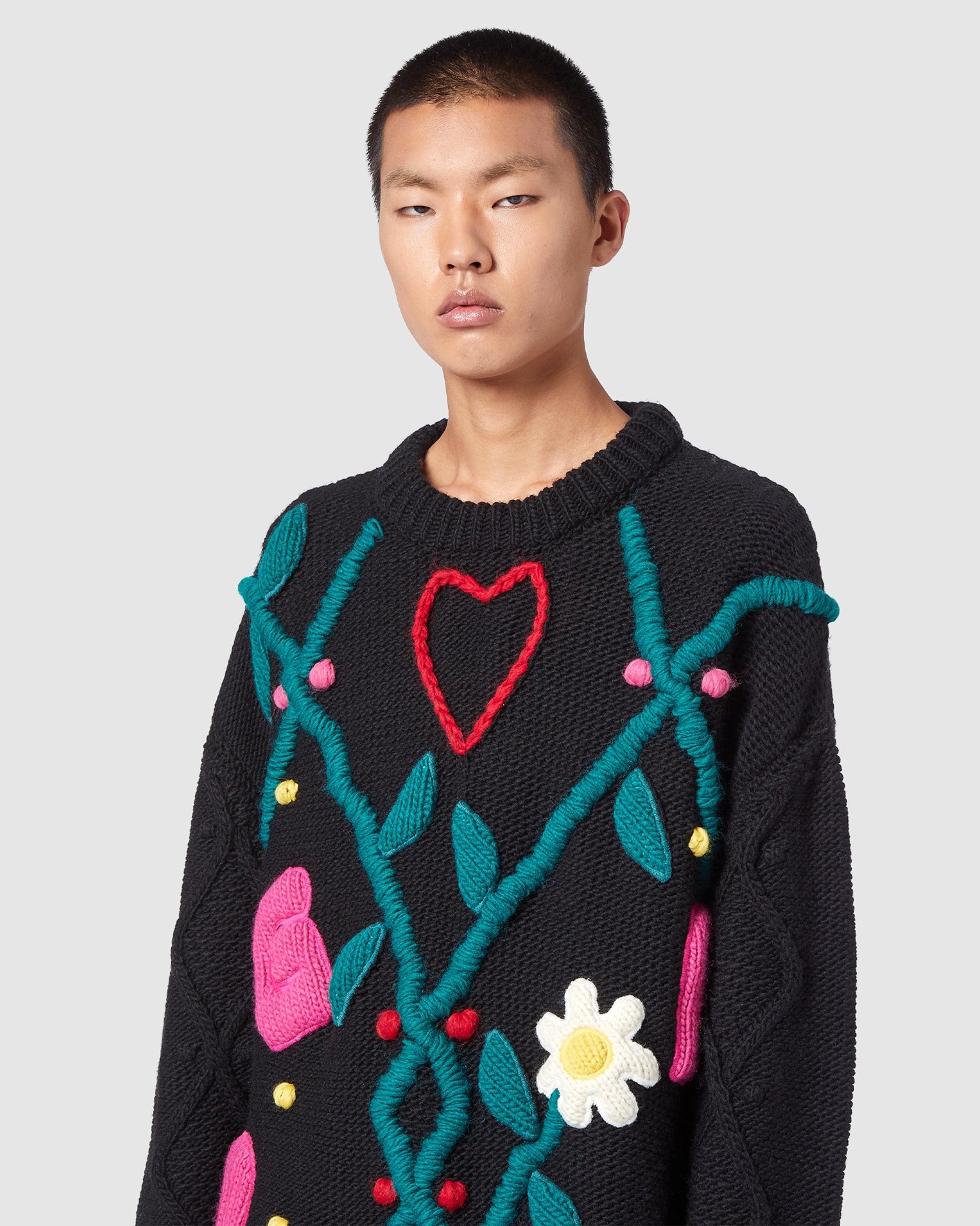 Knitwear GCDS Embroidered Puffy Pull Femme Multicolore | 349571-EUB