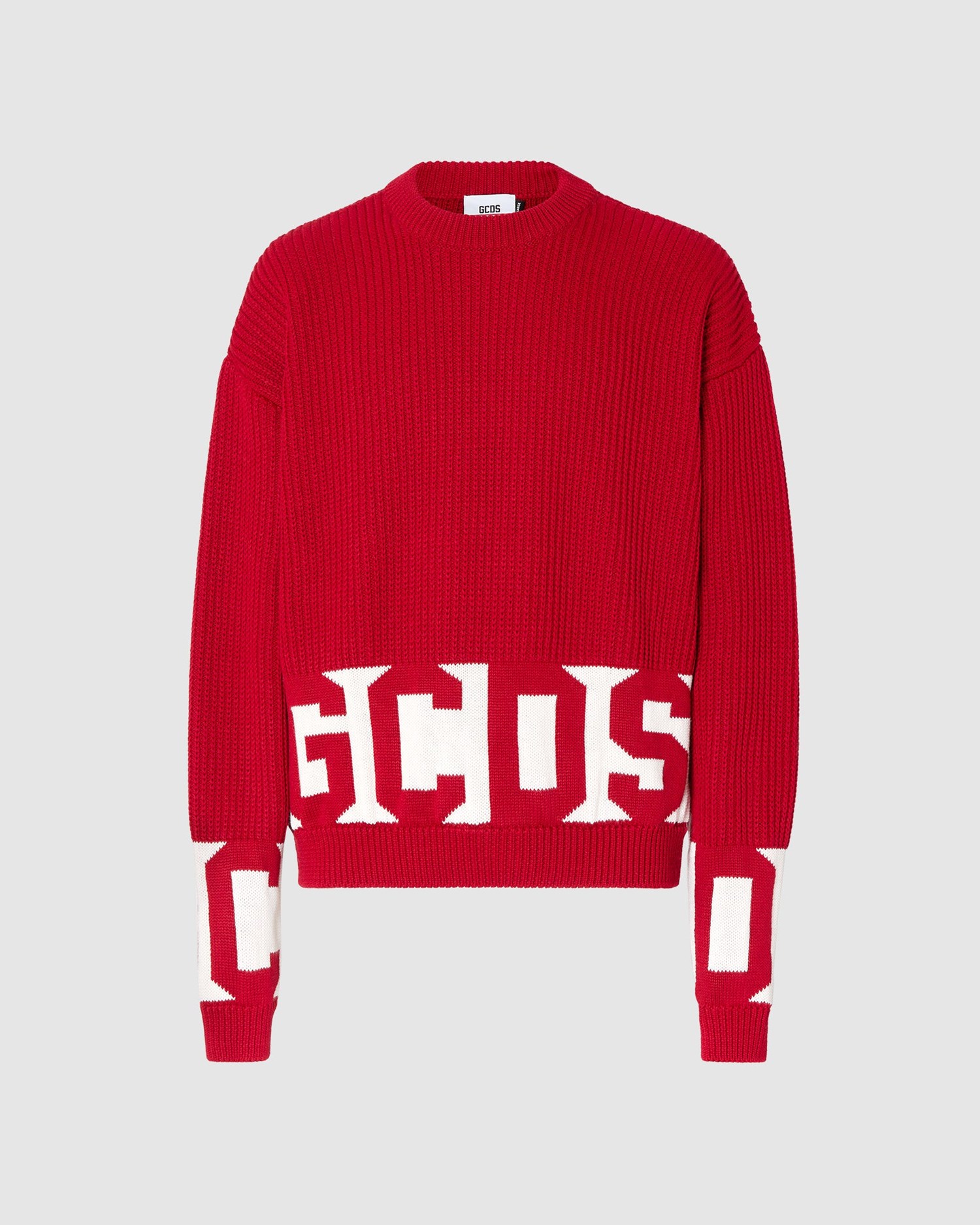 Knitwear GCDS Low Band Pull Femme Rouge | 583697-VYQ