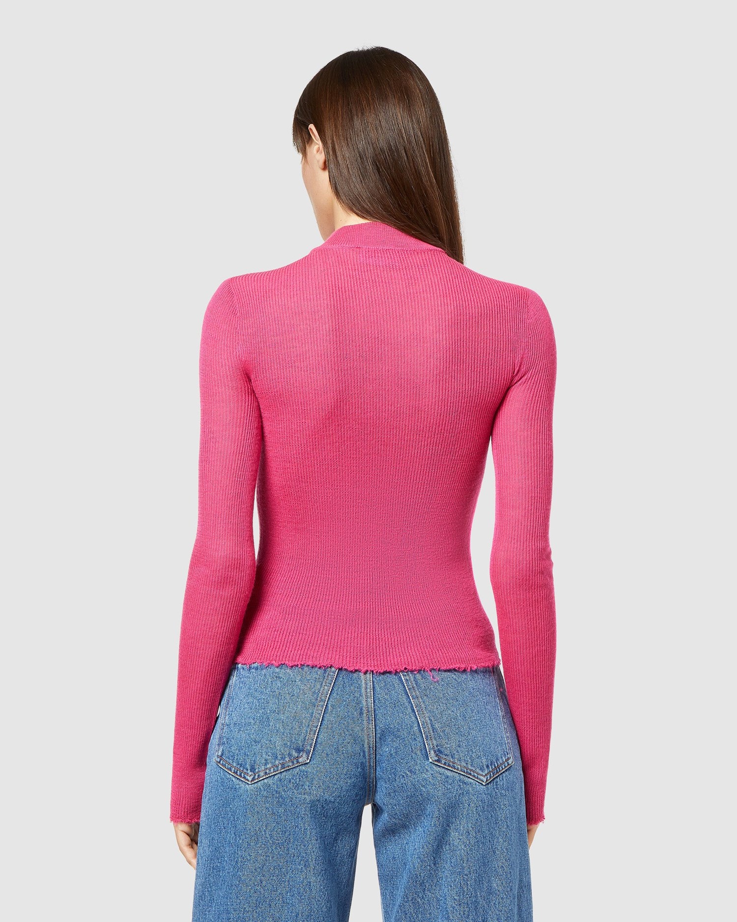 Knitwear GCDS Turtleneck Femme Fushia | 429806-PQW