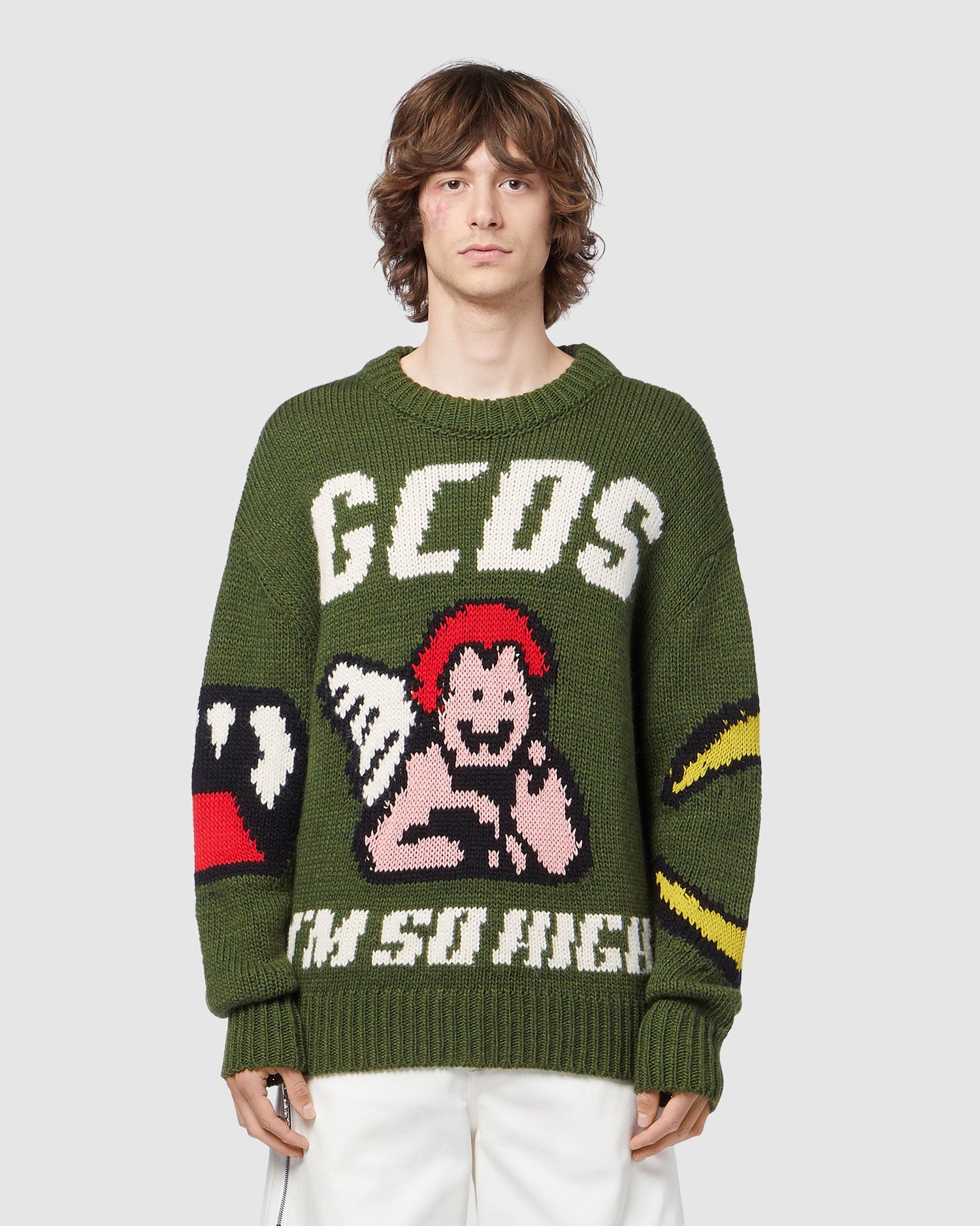 Knitwear GCDS Hello Kitty Pull Homme Rose | 259713-XZL