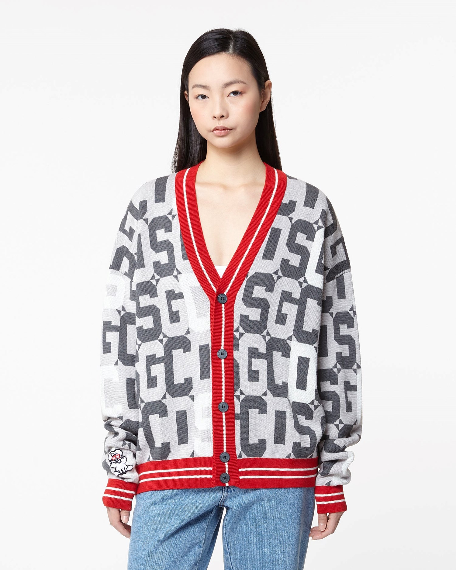 Knitwear GCDS Lunar New Year Cardigan Femme Multicolore | 189207-QVJ