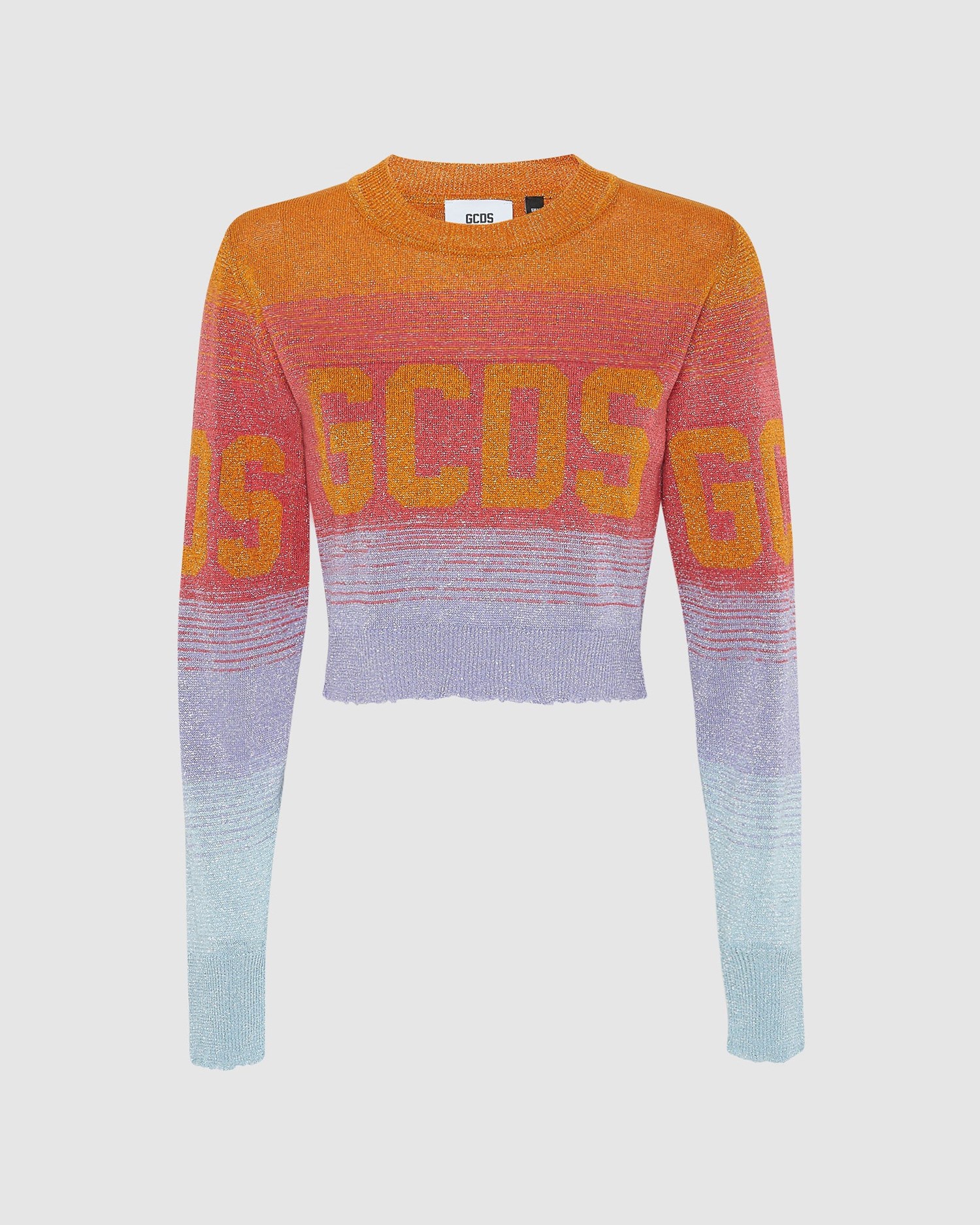 Knitwear GCDS Lurex Degradé Cropped Pull Femme Multicolore | 603172-XHG
