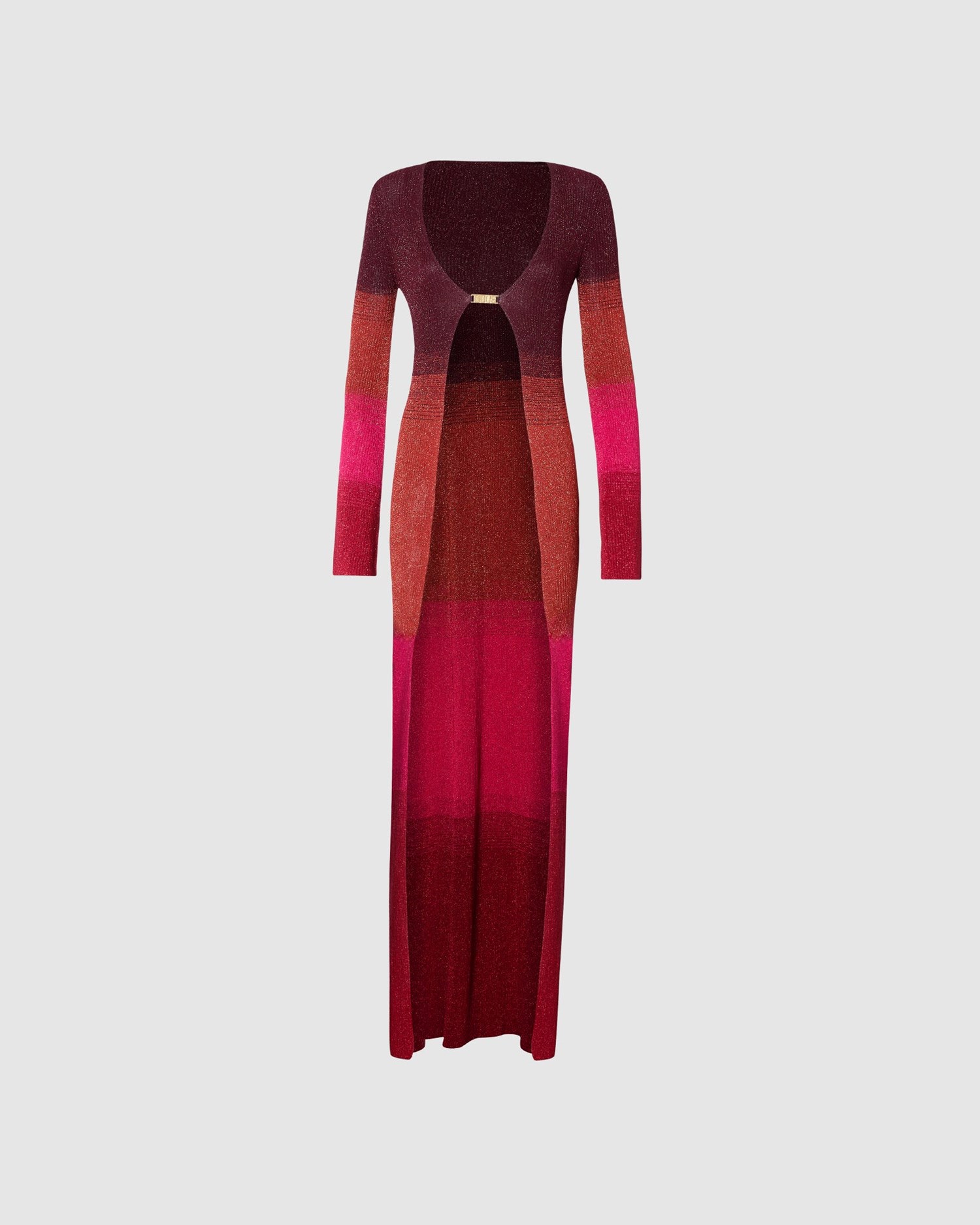 Knitwear GCDS Lurex Degradé Long Cardigan Femme Multicolore | 648215-TMA