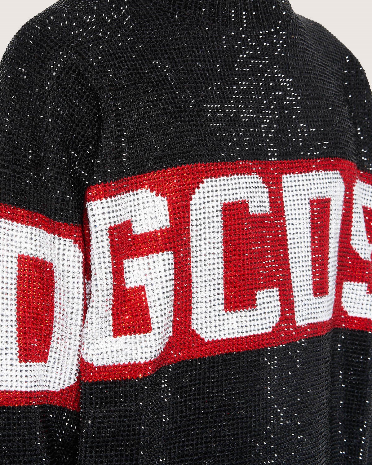 Knitwear GCDS Luxury Logo Pull Homme Noir | 309652-UOD