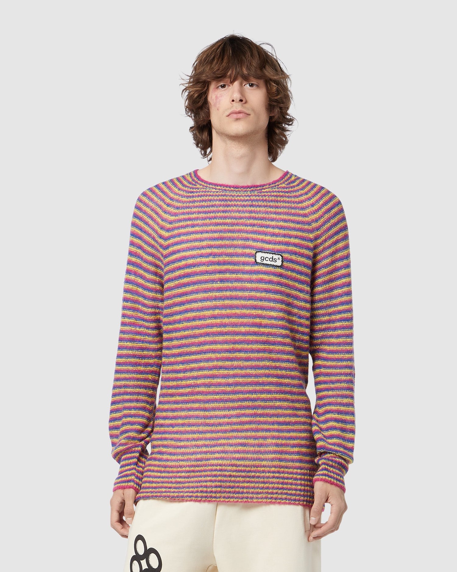 Knitwear GCDS Rainbow Cardigan Homme Multicolore | 609351-TRO