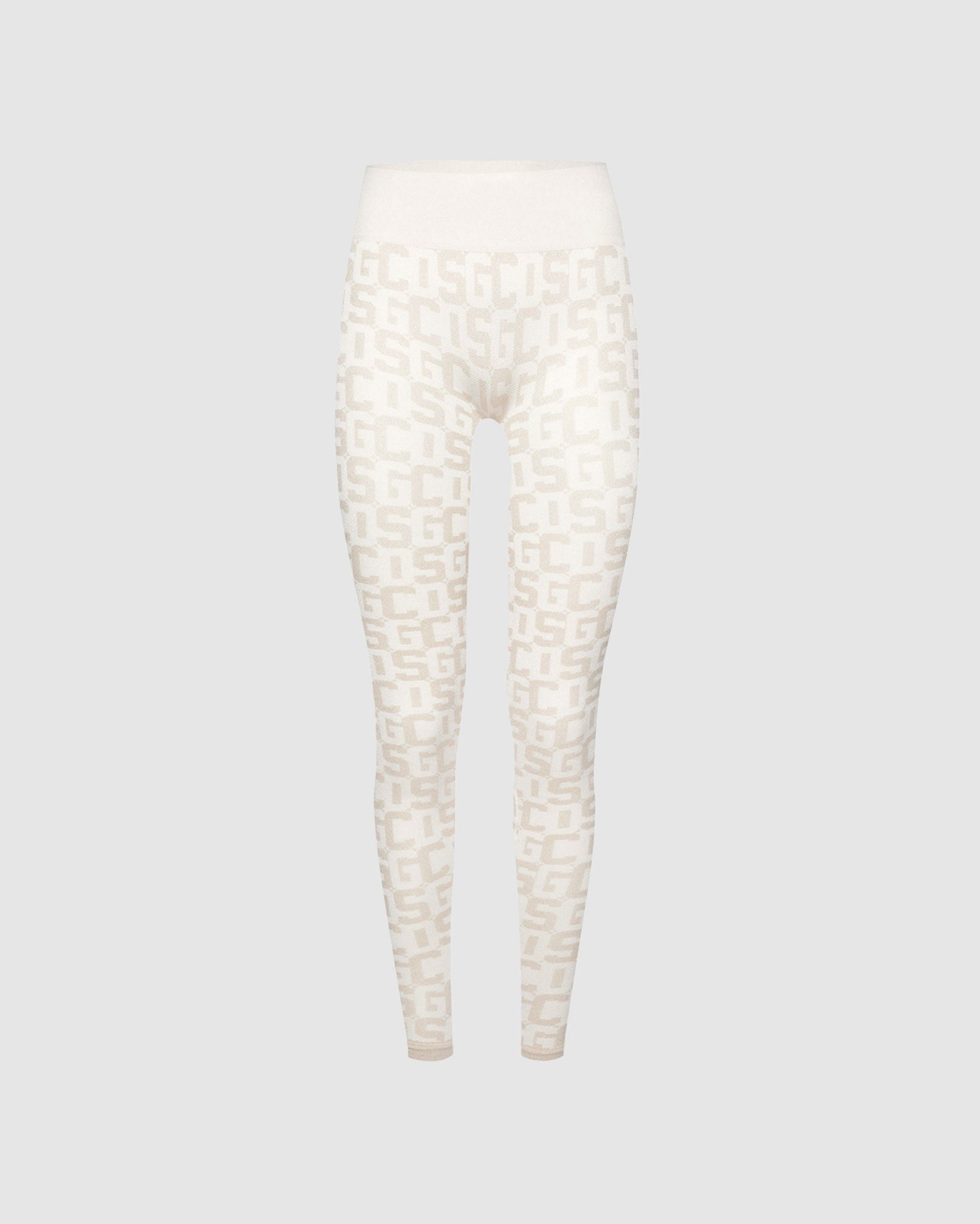 Leggings GCDS Wolford Monogram Leggings Femme Blanche Foncé | 368157-HRF