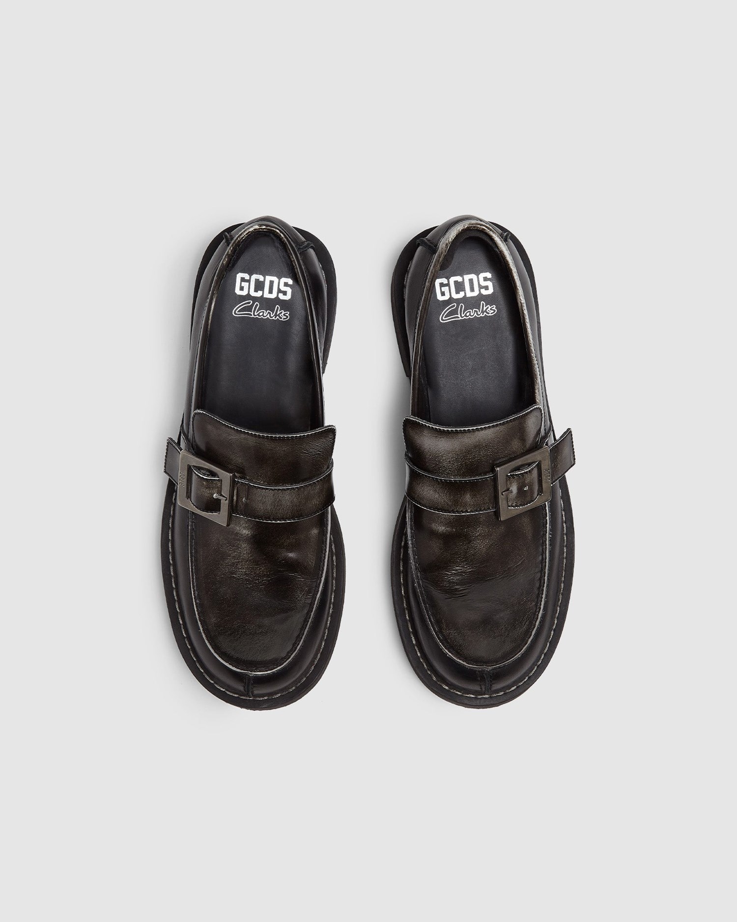 Loafers GCDS X Clarks Brushed Cuir Loafers Femme Multicolore | 601725-VSJ