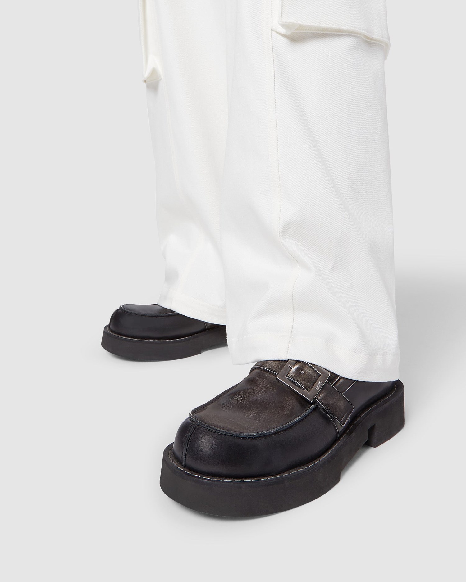Loafers GCDS X Clarks Brushed Cuir Loafers Femme Multicolore | 601725-VSJ