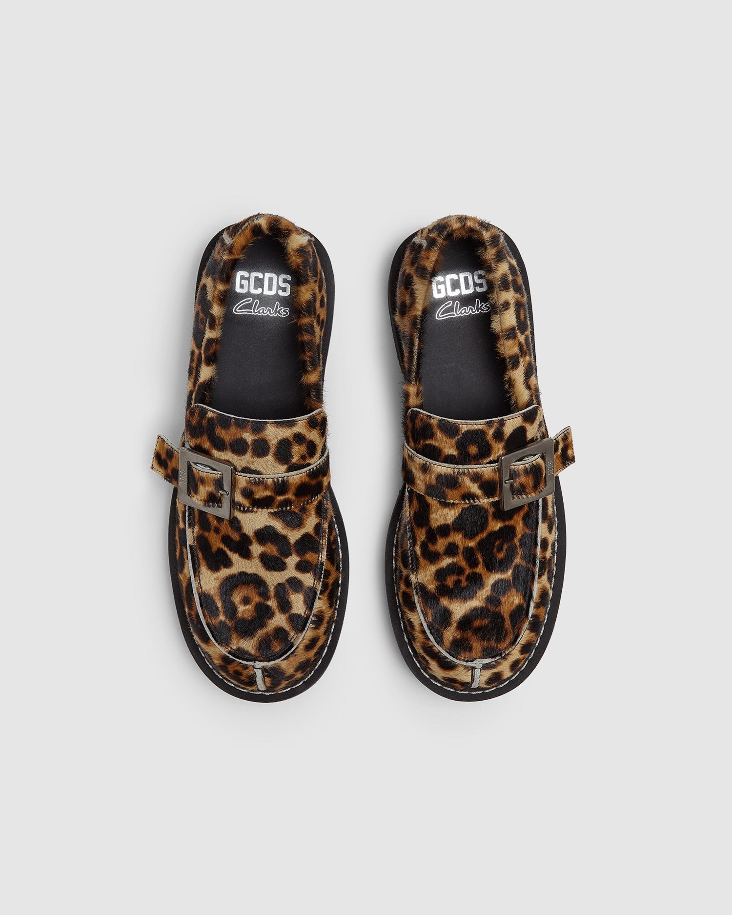 Loafers GCDS X Clarks Leopard Loafers Femme Leopard | 301857-IAK