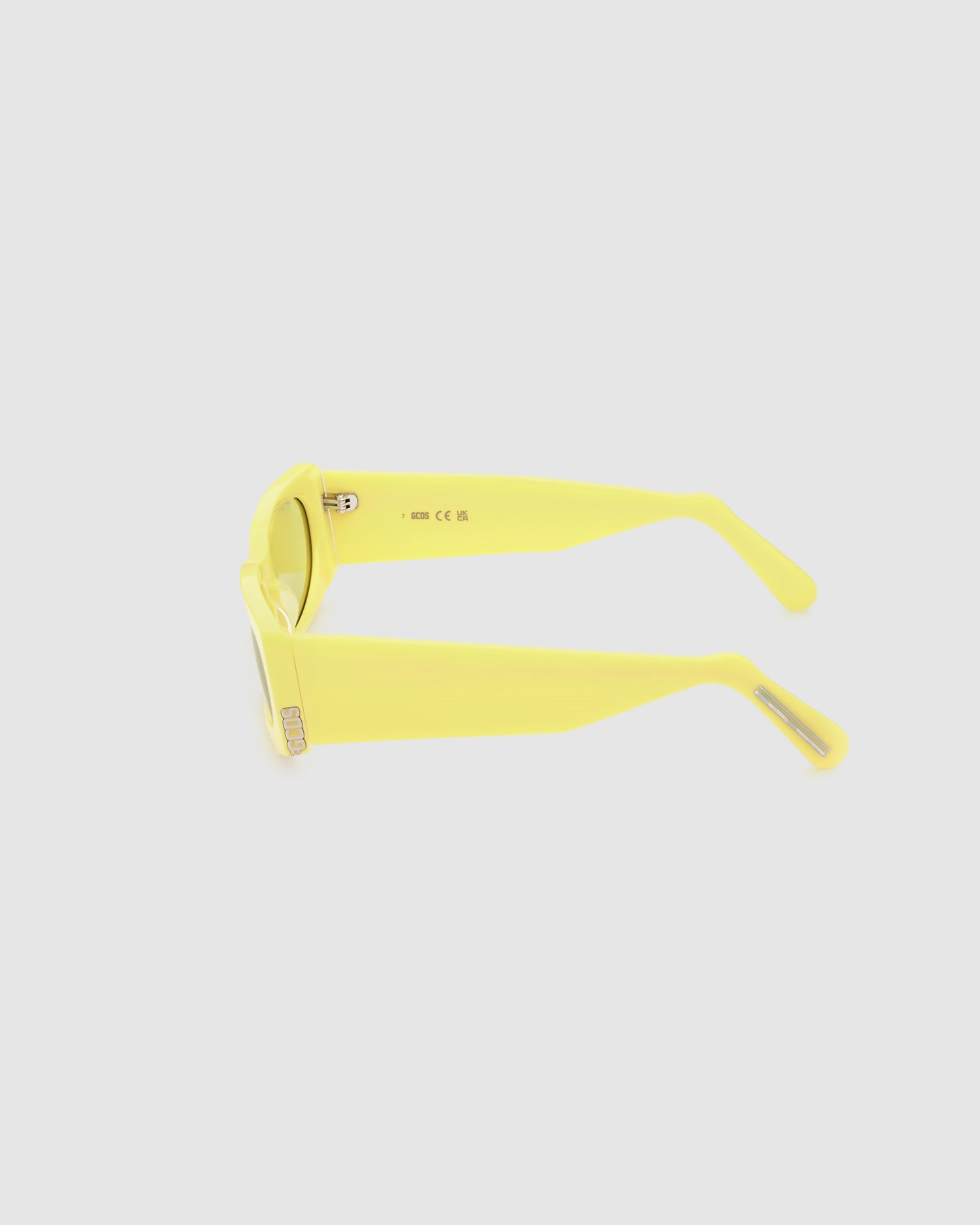 Lunettes de Soleil GCDS Gd0016 Rectangular Sunglasses Homme Jaune | 082657-AYE