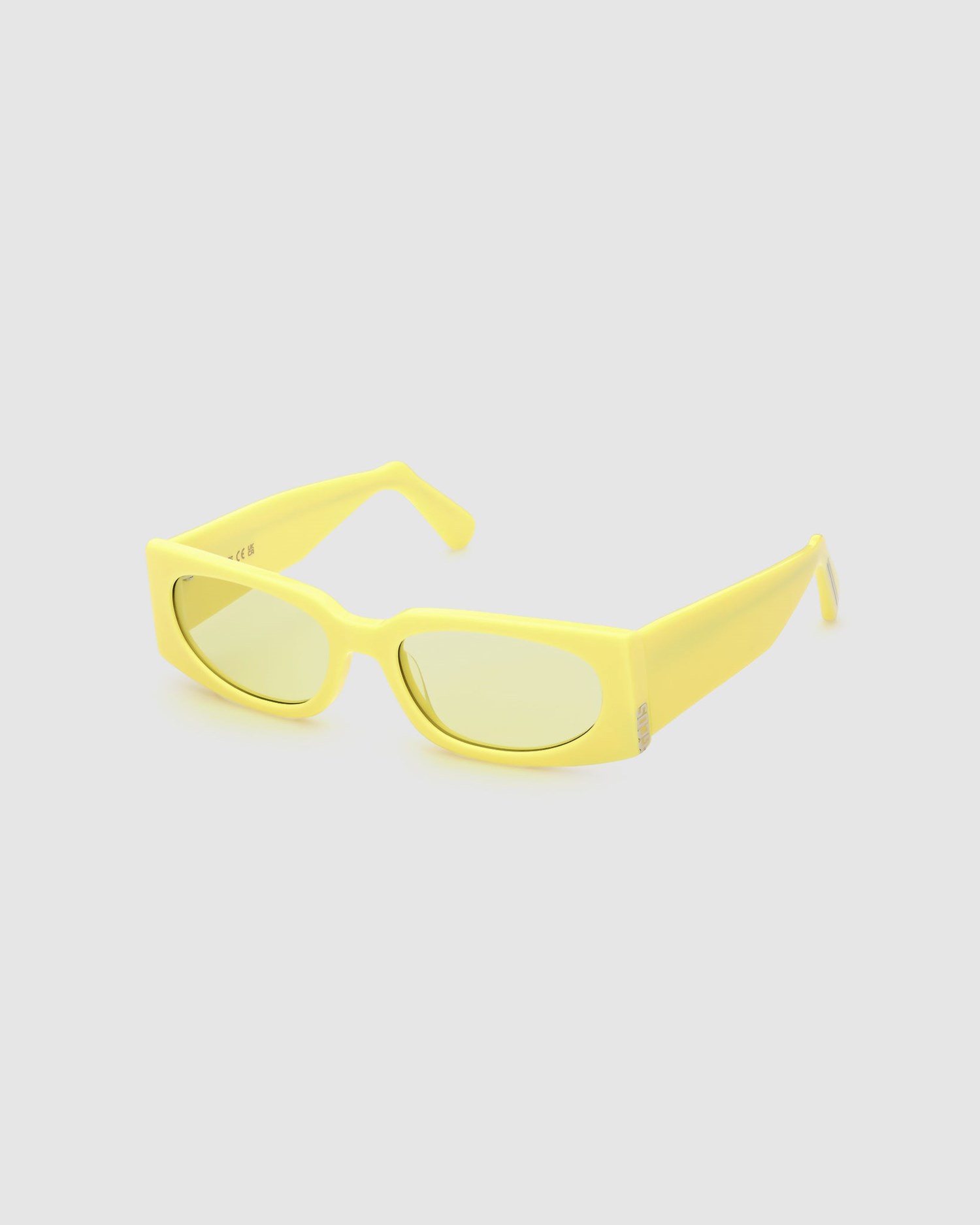 Lunettes de Soleil GCDS Gd0016 Rectangular Sunglasses Homme Jaune | 082657-AYE