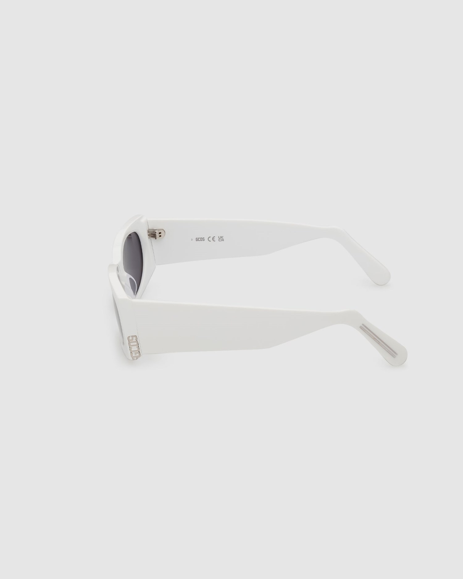 Lunettes de Soleil GCDS Gd0016 Rectangular Sunglasses Femme Blanche | 109478-AOR