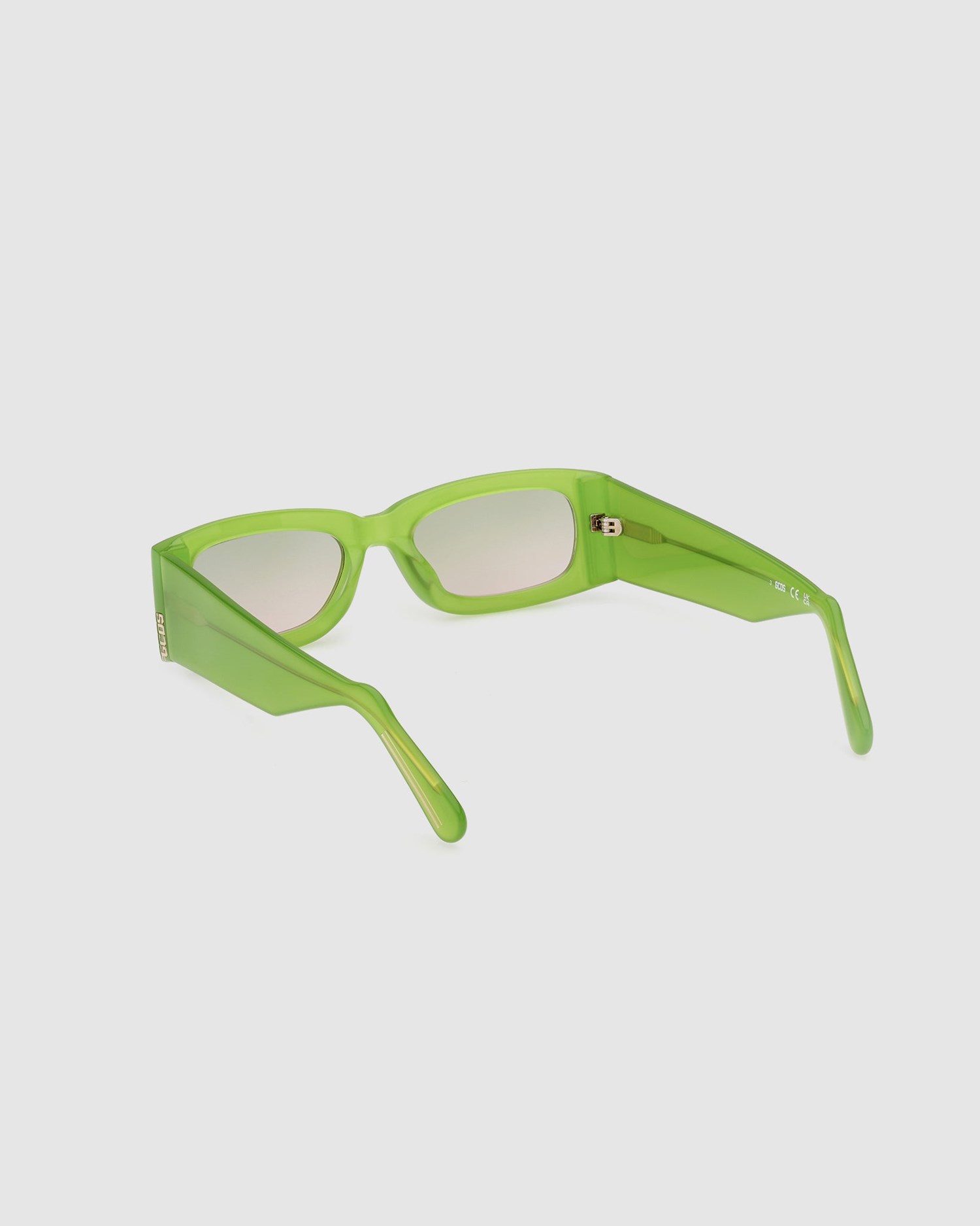 Lunettes de Soleil GCDS Gd0020 Rectangular Sunglasses Homme Vert | 386425-AWY