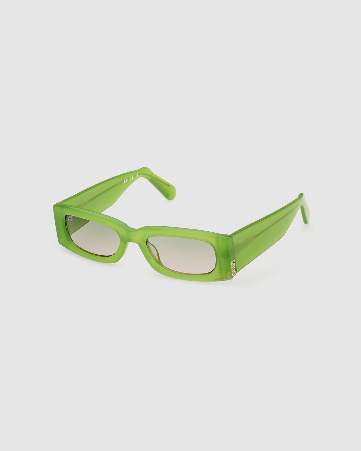 Lunettes de Soleil GCDS Gd0020 Rectangular Sunglasses Homme Vert | 386425-AWY
