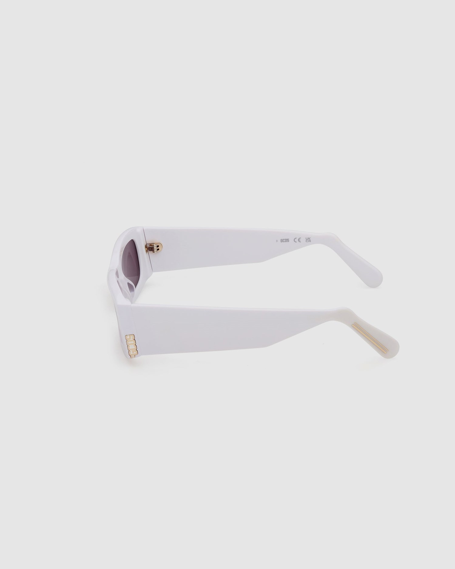 Lunettes de Soleil GCDS Gd0020 Rectangular Sunglasses Homme Blanche | 702435-VDE