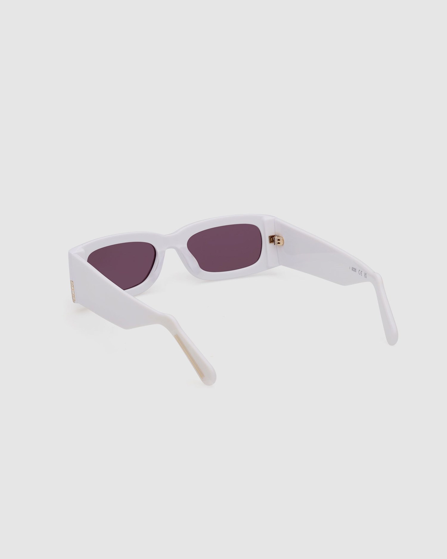 Lunettes de Soleil GCDS Gd0020 Rectangular Sunglasses Homme Blanche | 702435-VDE