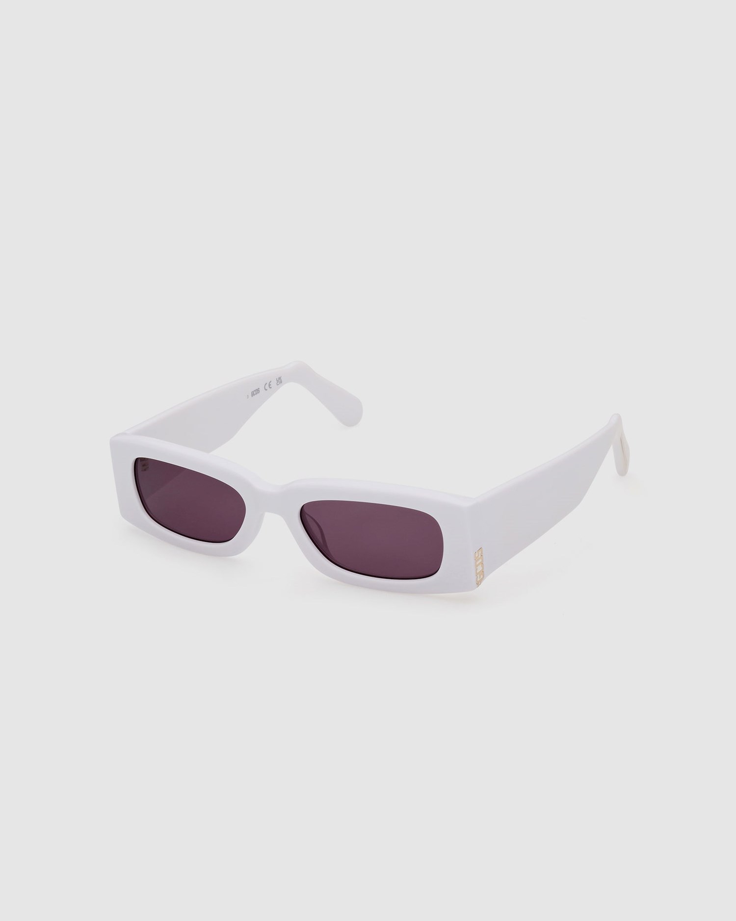 Lunettes de Soleil GCDS Gd0020 Rectangular Sunglasses Homme Blanche | 702435-VDE