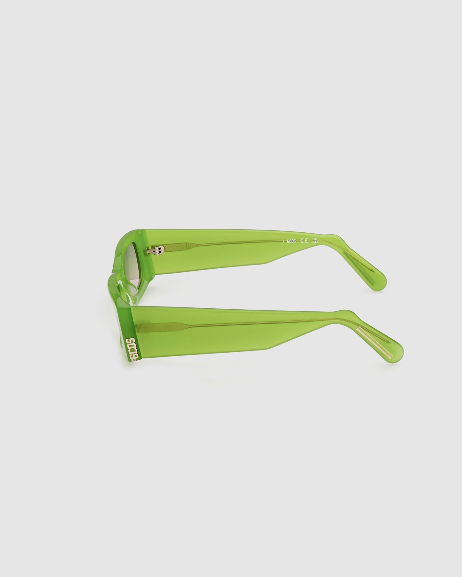 Lunettes de Soleil GCDS Gd0020 Rectangular Sunglasses Femme Vert | 713968-IRP