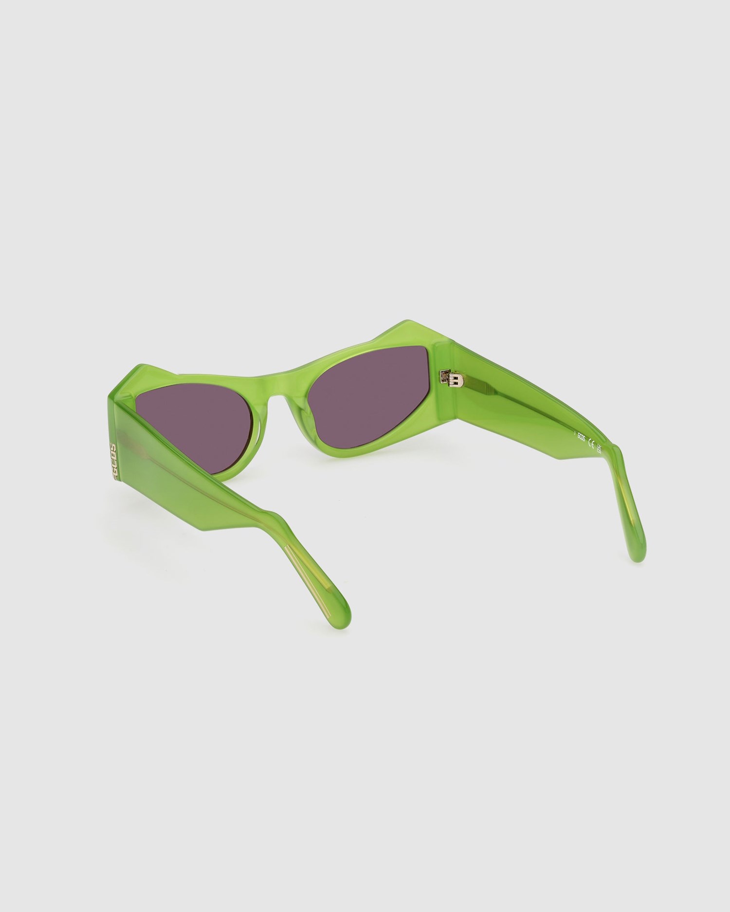 Lunettes de Soleil GCDS Gd0022 Cat-eye Sunglasses Femme Vert | 718496-HXV