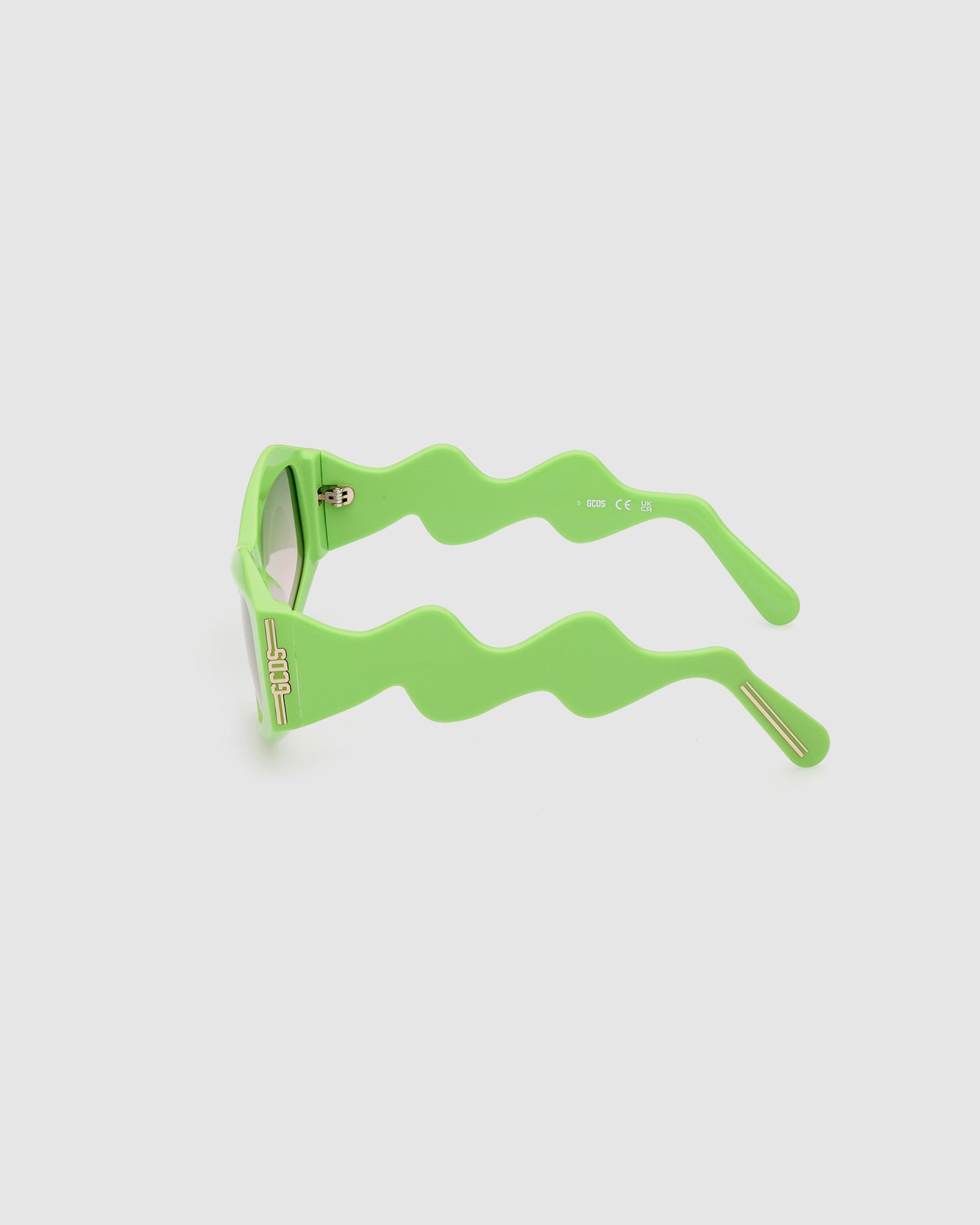 Lunettes de Soleil GCDS Gd0023 Geometric Sunglasses Homme Vert | 037561-JUV