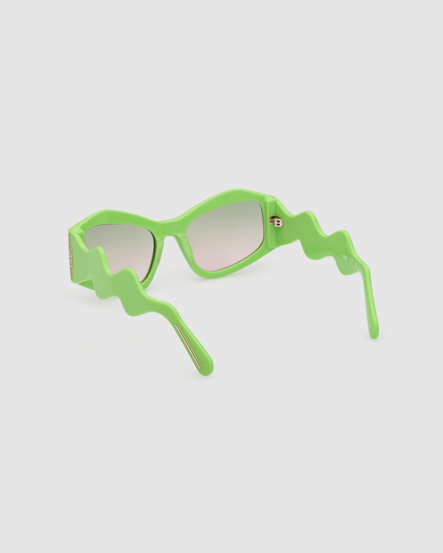 Lunettes de Soleil GCDS Gd0023 Geometric Sunglasses Homme Vert | 037561-JUV