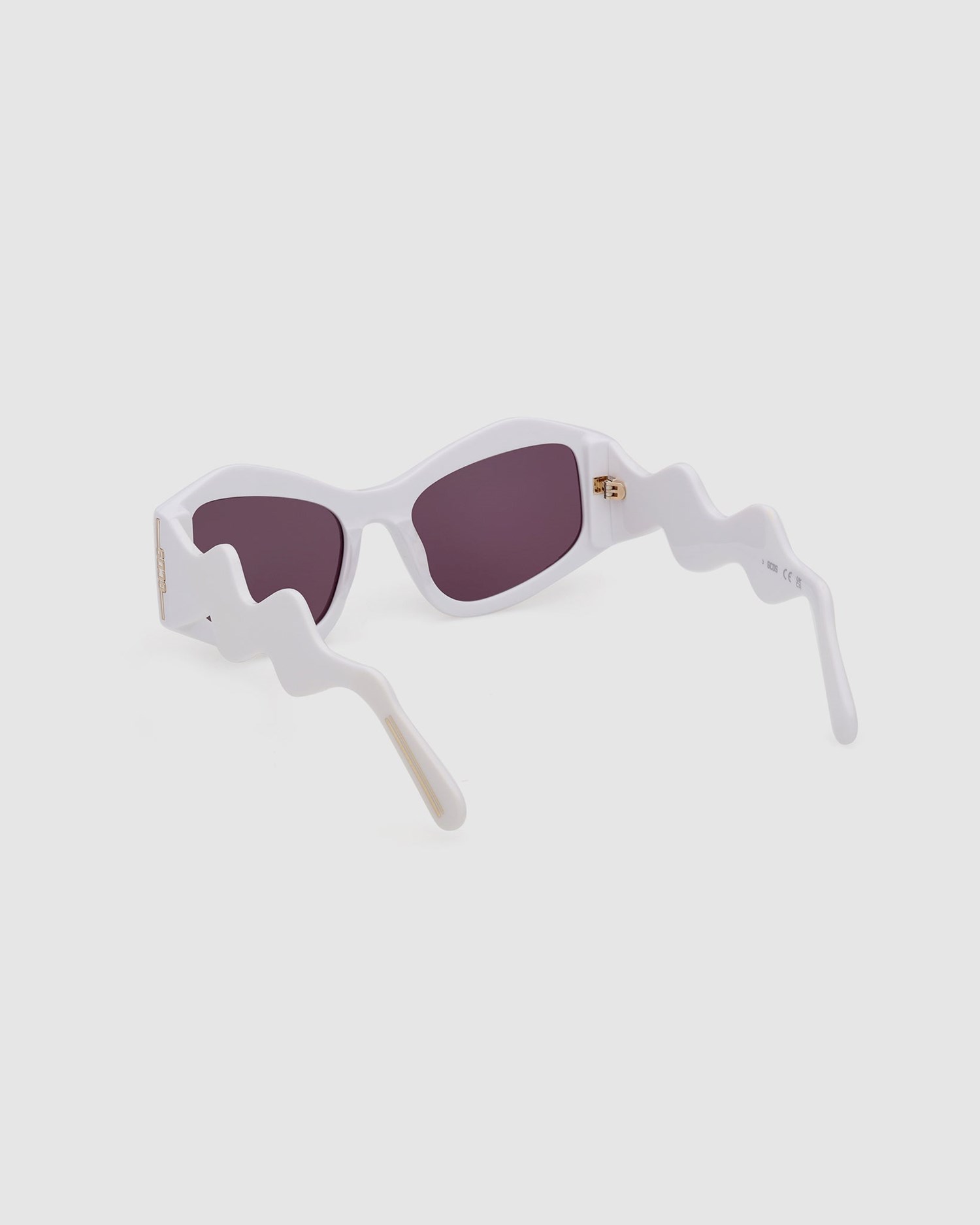 Lunettes de Soleil GCDS Gd0023 Geometric Sunglasses Femme Blanche | 178539-FDT