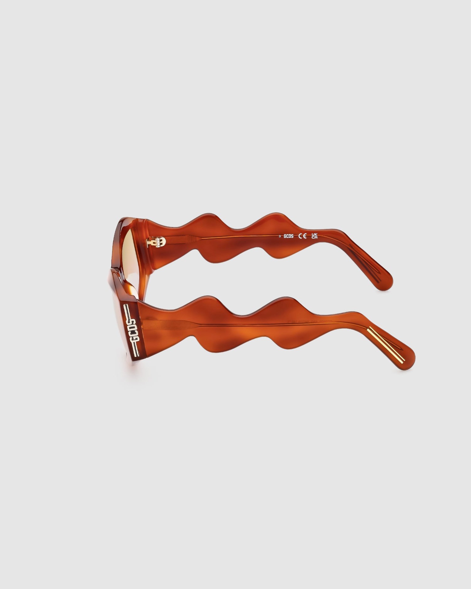 Lunettes de Soleil GCDS Gd0023 Geometric Sunglasses Homme Marron | 873054-COP