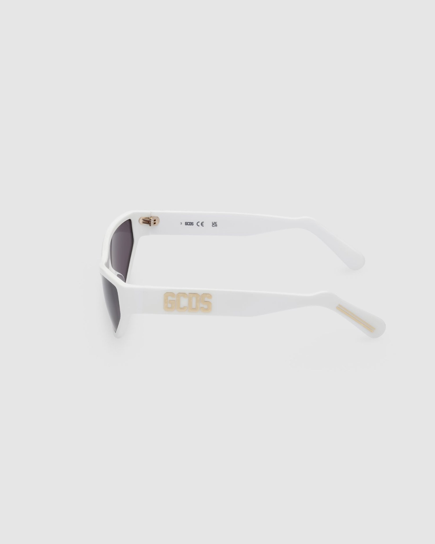 Lunettes de Soleil GCDS Gd0024 Cat-eye Sunglasses Femme Blanche | 617095-SJU