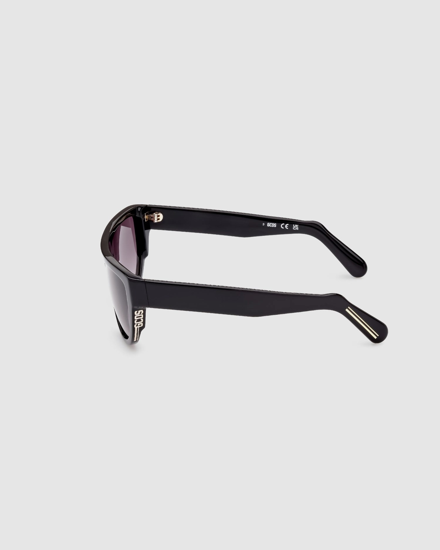 Lunettes de Soleil GCDS Gd0025 Geometric Sunglasses Femme Noir | 849610-GFQ