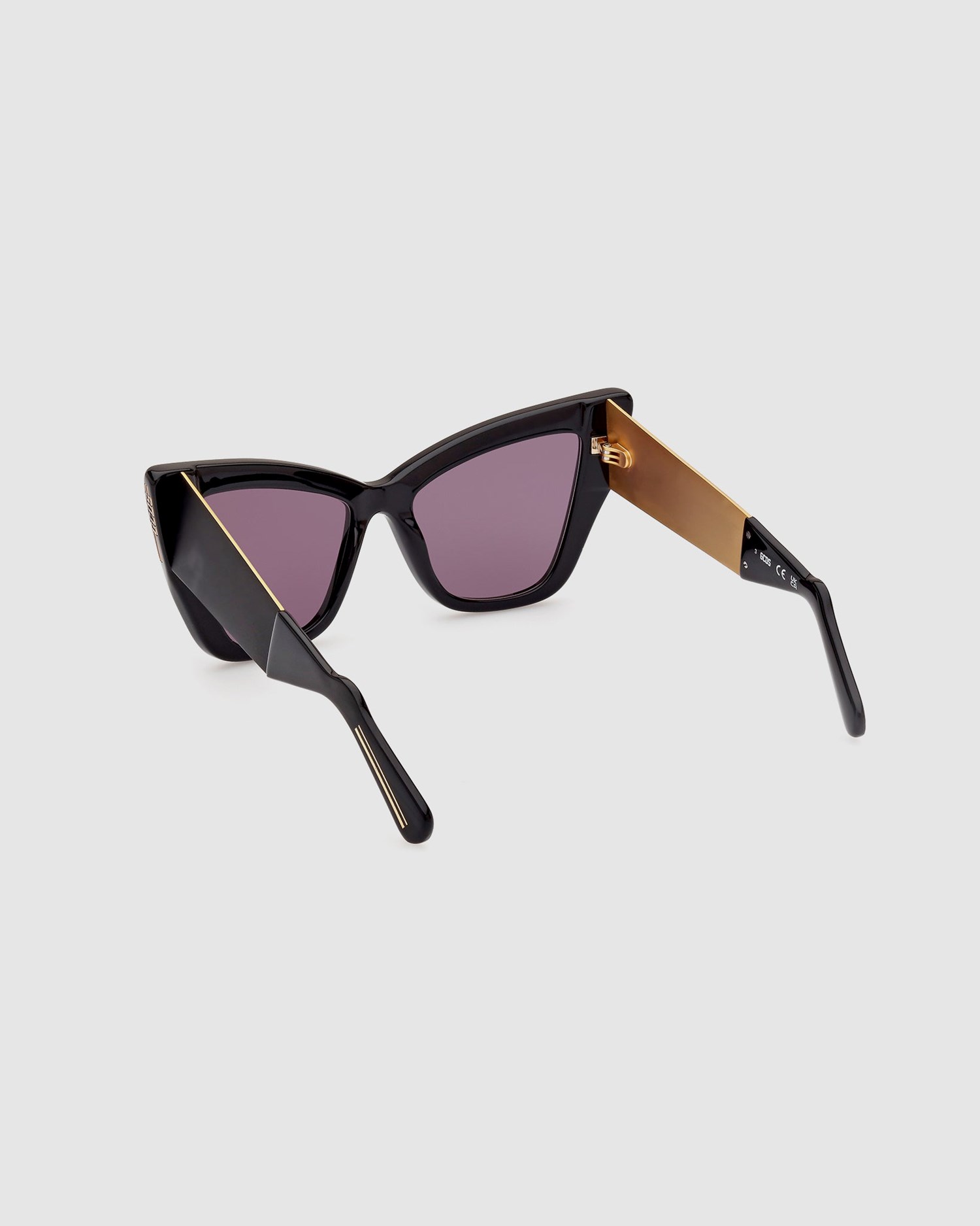 Lunettes de Soleil GCDS Gd0026 Cat-eye Sunglasses Femme Noir | 508734-DRF