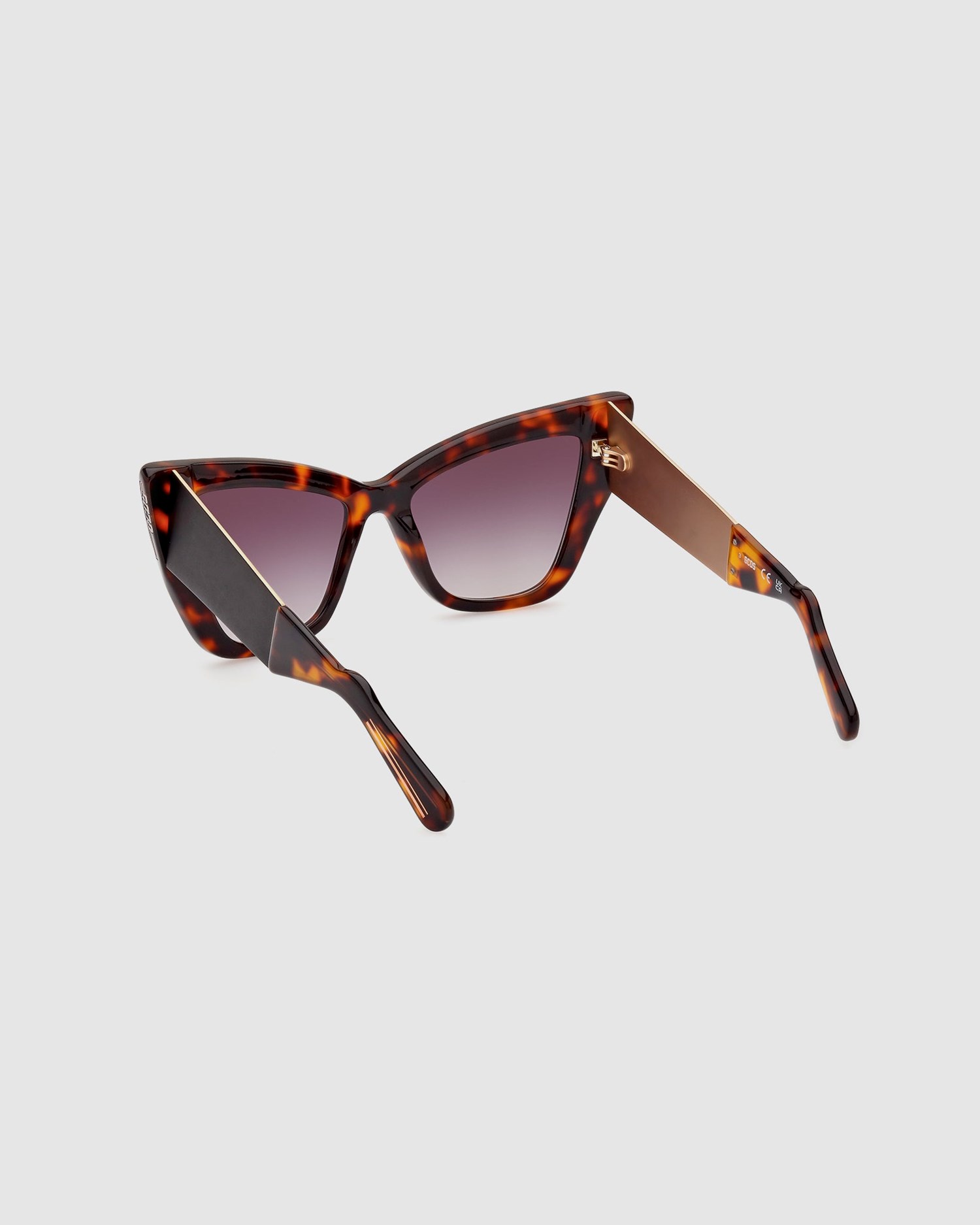 Lunettes de Soleil GCDS Gd0026 Cat-eye Sunglasses Femme Noir | 561032-SJG