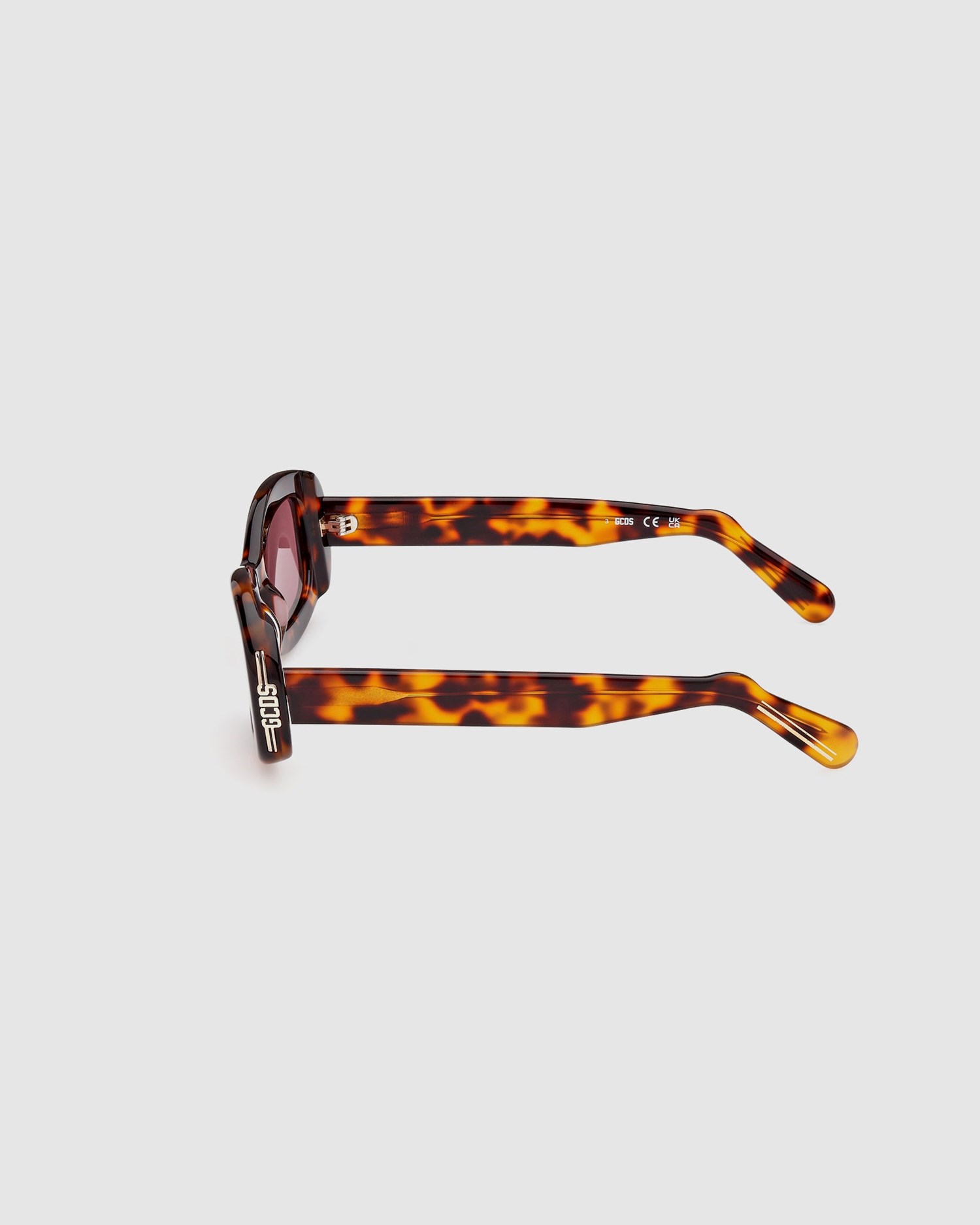 Lunettes de Soleil GCDS Gd0027 Oval Sunglasses Homme Tortoise | 478231-GXN