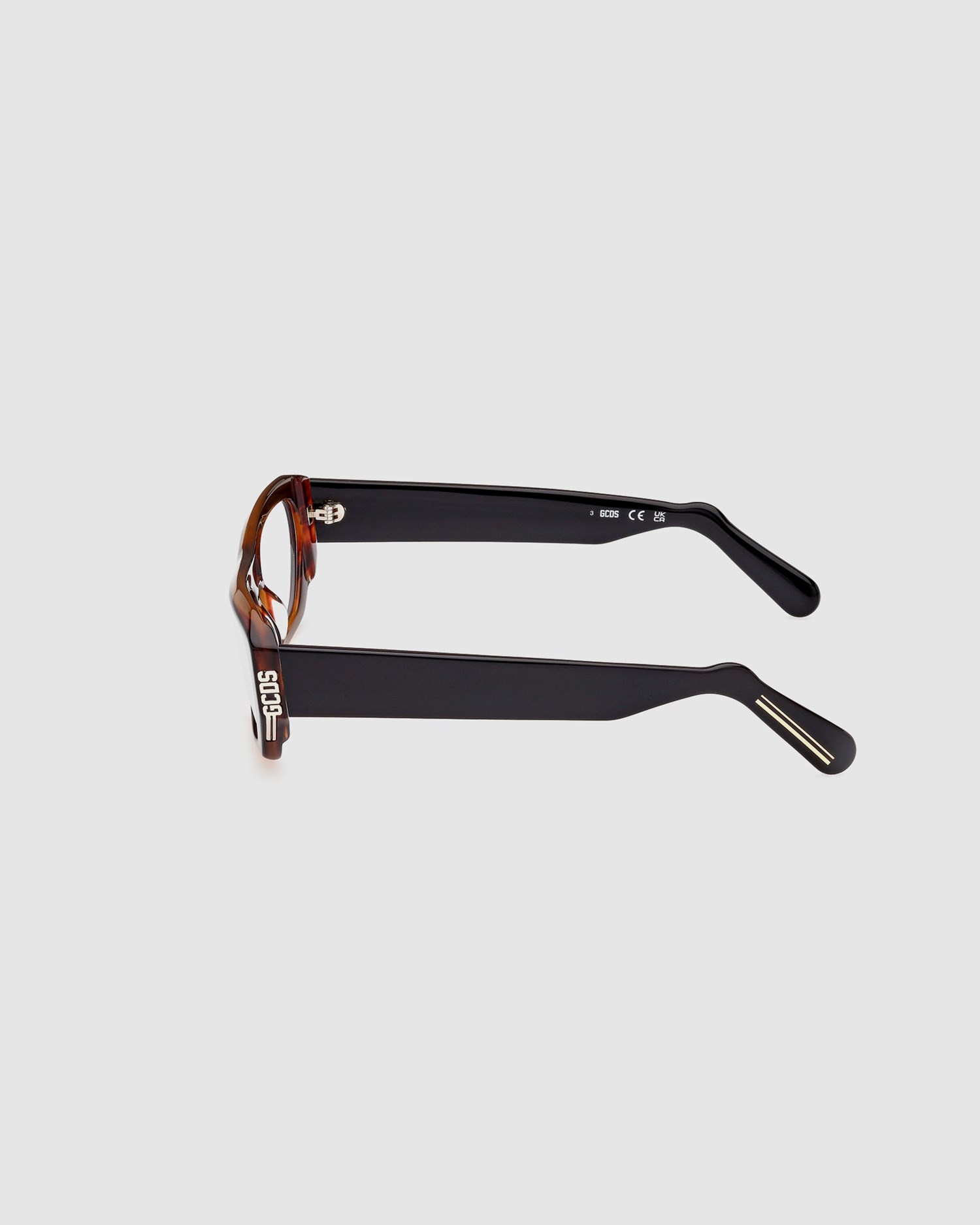 Lunettes de Soleil GCDS Gd0029 Geometric Eyeglasses Homme Marron | 312784-EJB