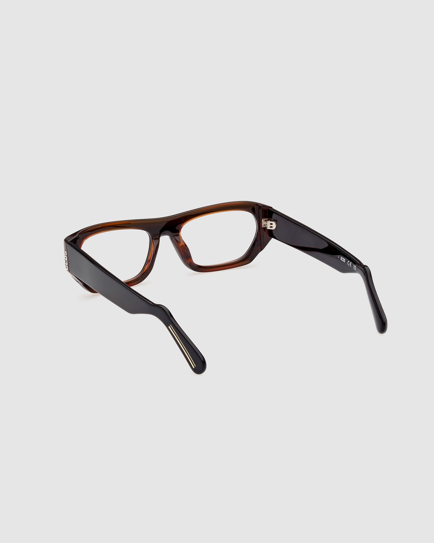 Lunettes de Soleil GCDS Gd0029 Geometric Eyeglasses Homme Marron | 312784-EJB