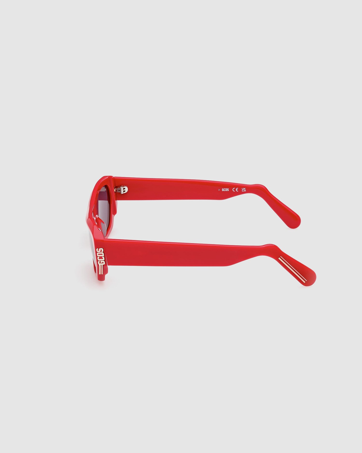 Lunettes de Soleil GCDS Gd0029 Geometric Sunglasses Homme Rouge | 935416-BSR