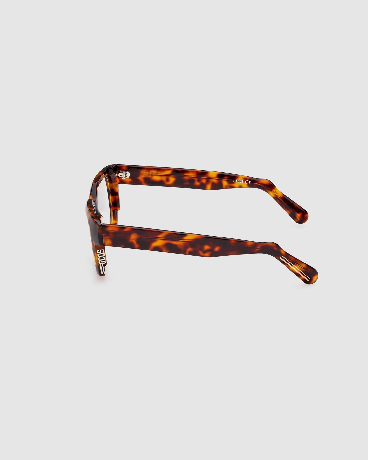 Lunettes de Soleil GCDS Gd5013 Squared Eyeglasses Femme Tortoise | 036189-XYH