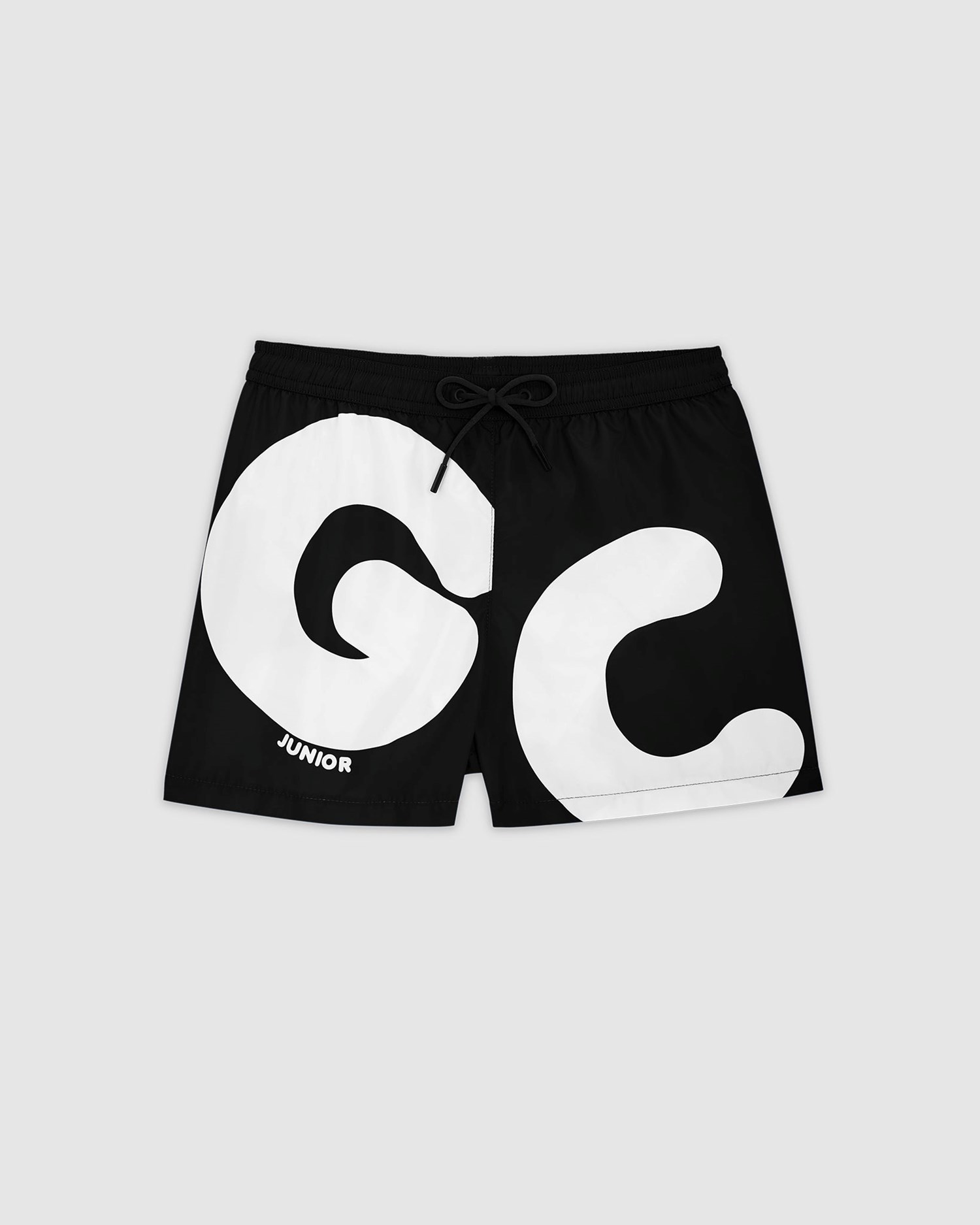 Maillots De Bain GCDS Andy Logo Swim Shorts Enfant Noir | 076845-BHM