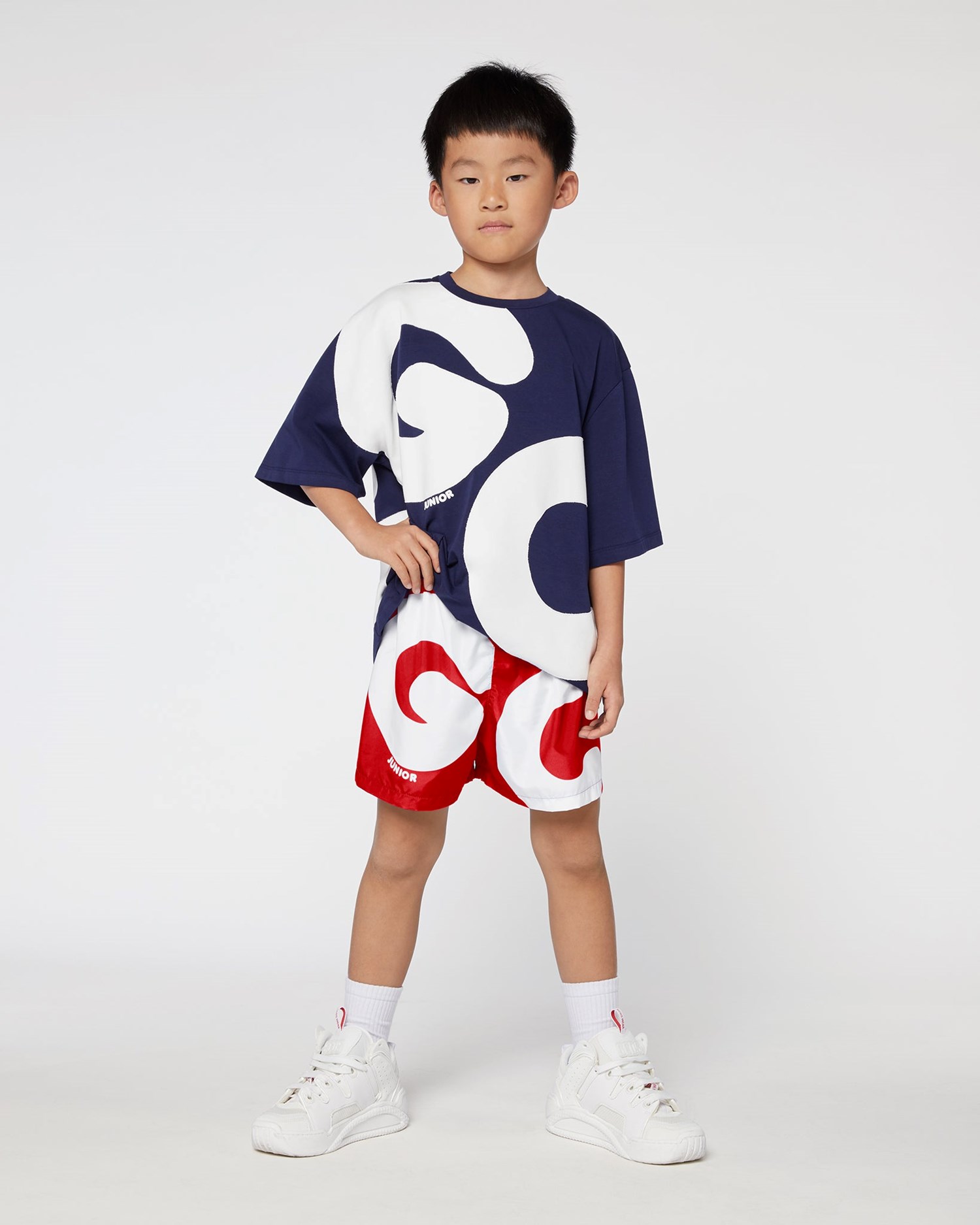 Maillots De Bain GCDS Andy Logo Swim Shorts Enfant Rouge | 591842-UDR